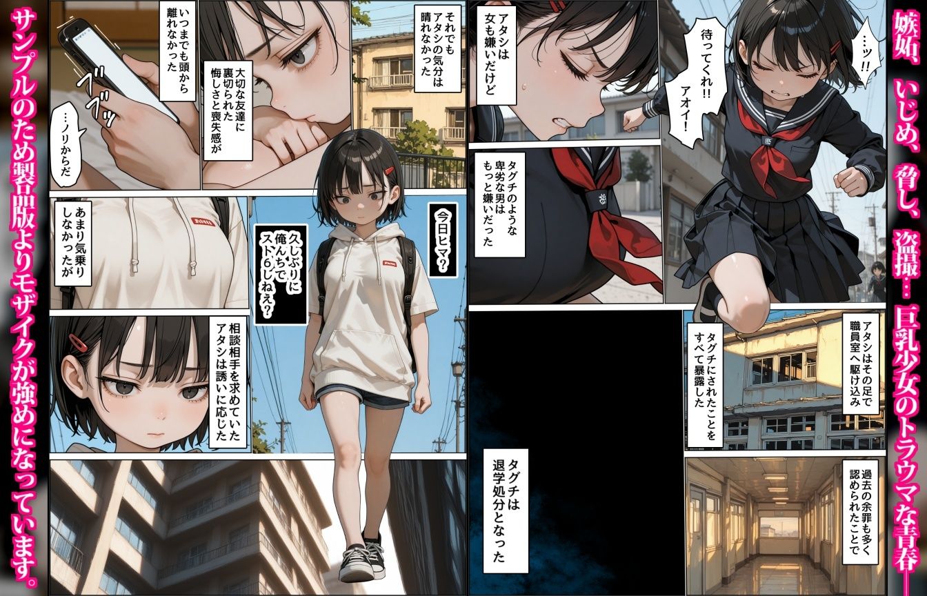 女嫌いのアオイちゃん〜男友達の裏切りで恐い人たちに輪される巨乳少女〜 サンプル画像6