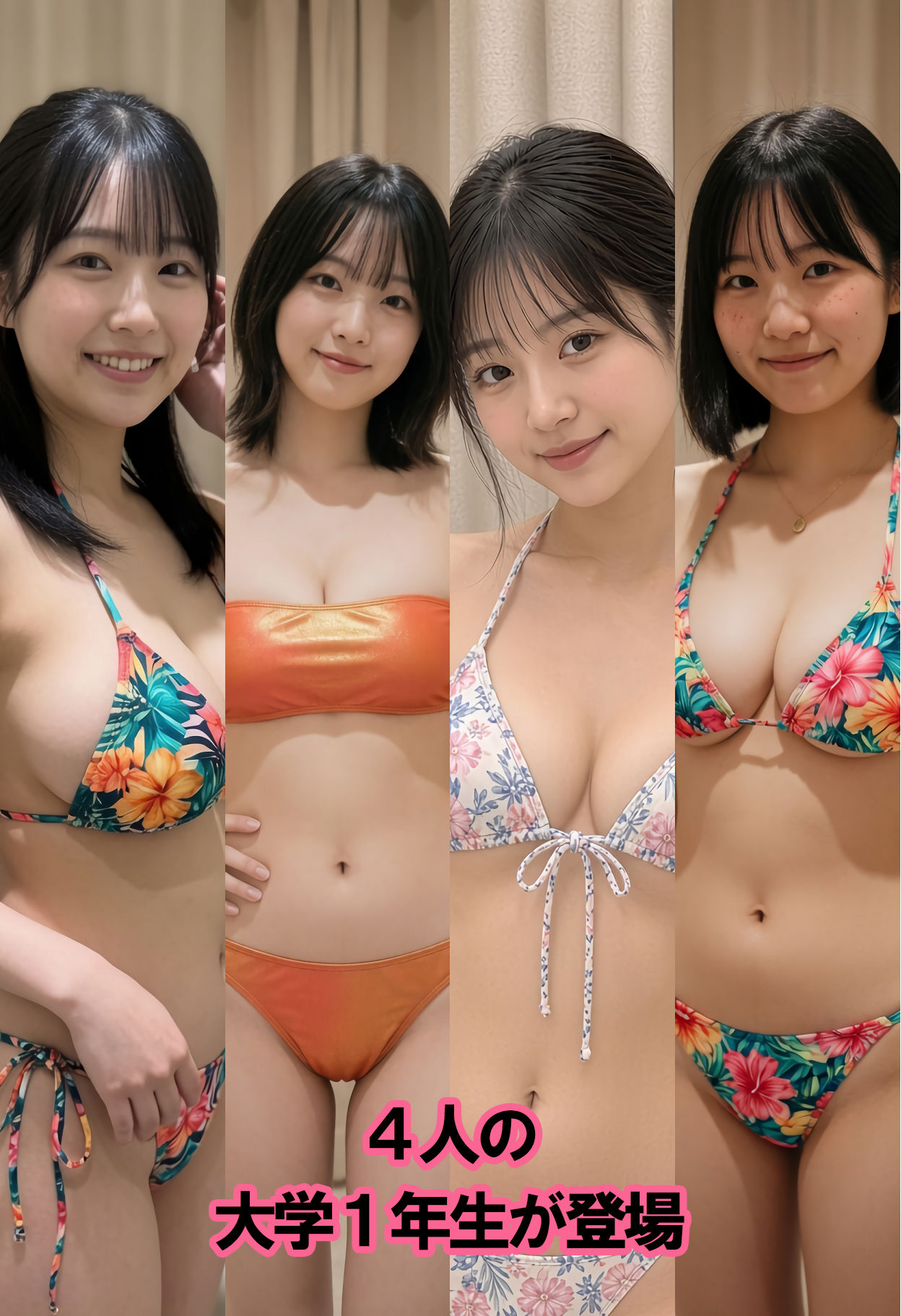 女子大生水着試着室 わたしのカラダ、こんなにエッチだったんだ・・発情そしてオナニーするJD サンプル画像5