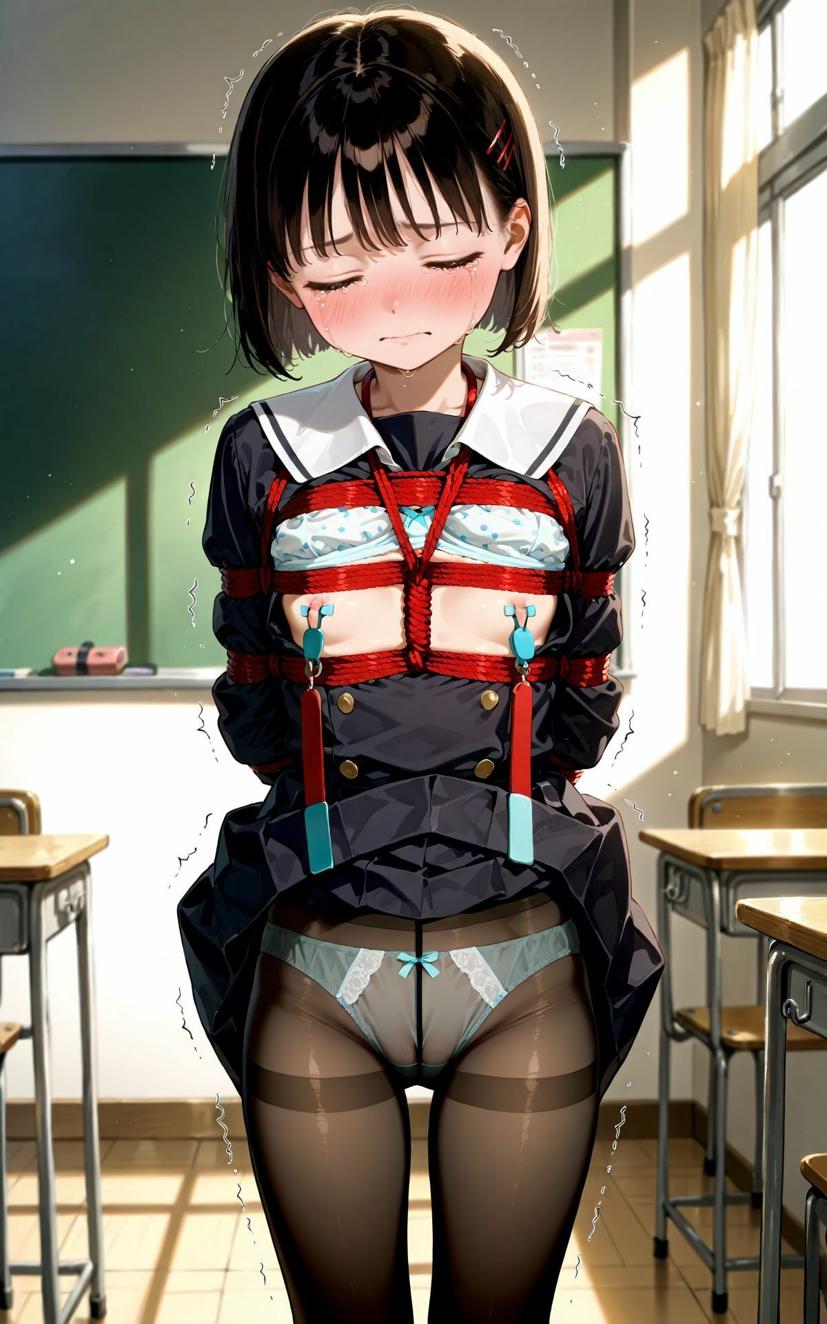 女子学生校内体罰・お仕置きシリーズ サンプル画像4