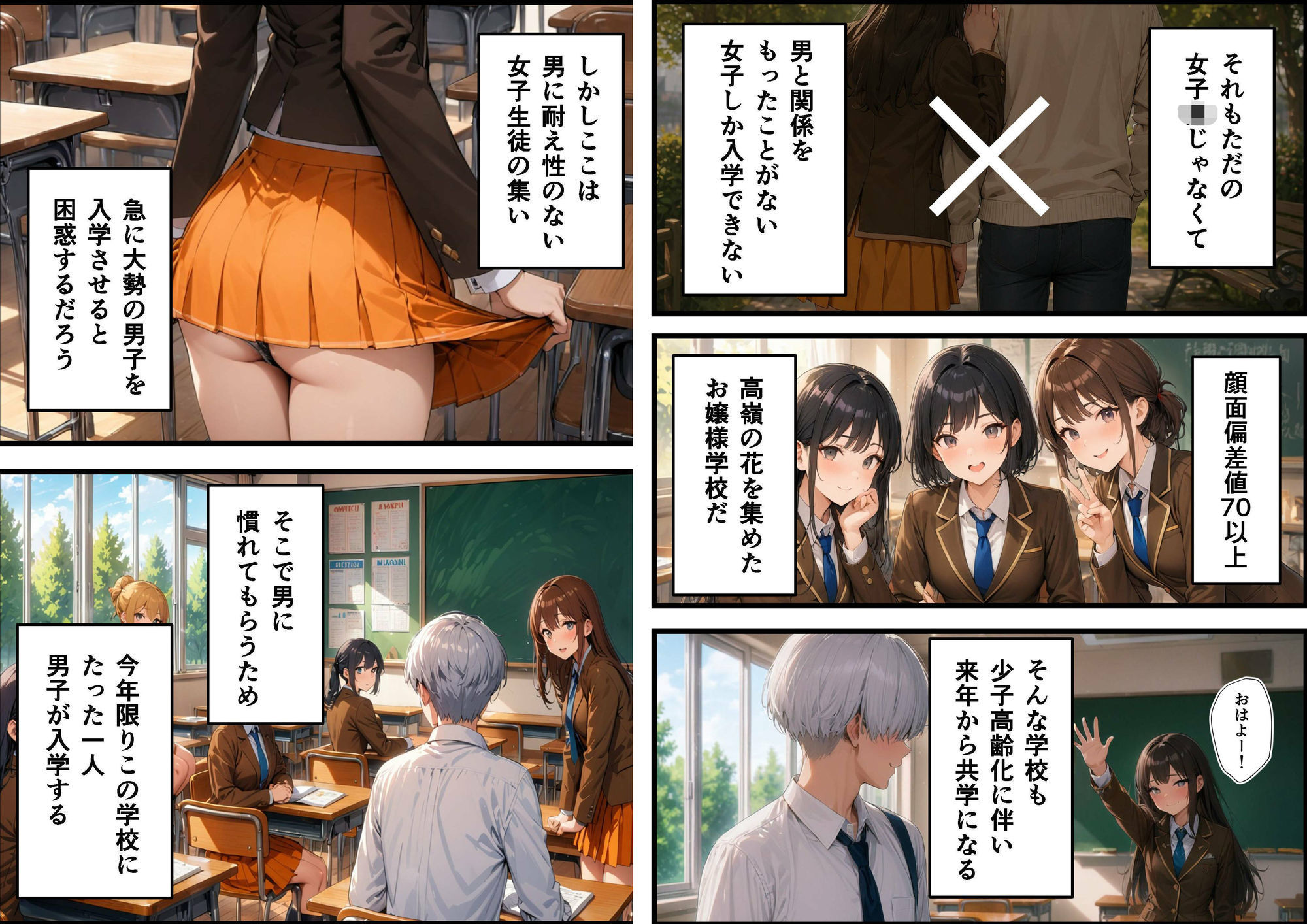 女子校に青一点 サンプル画像2
