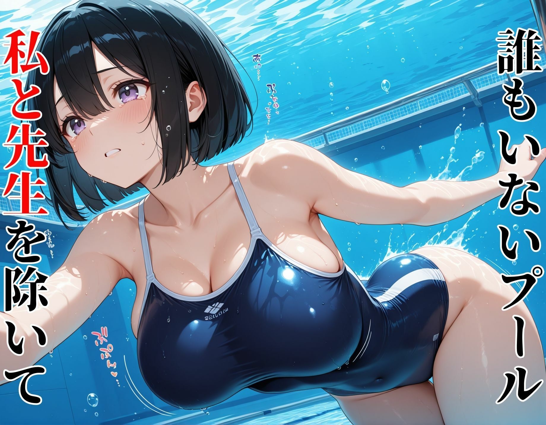 女子校生×教師  水泳部女子を教師が調教、オナペット化させる サンプル画像1