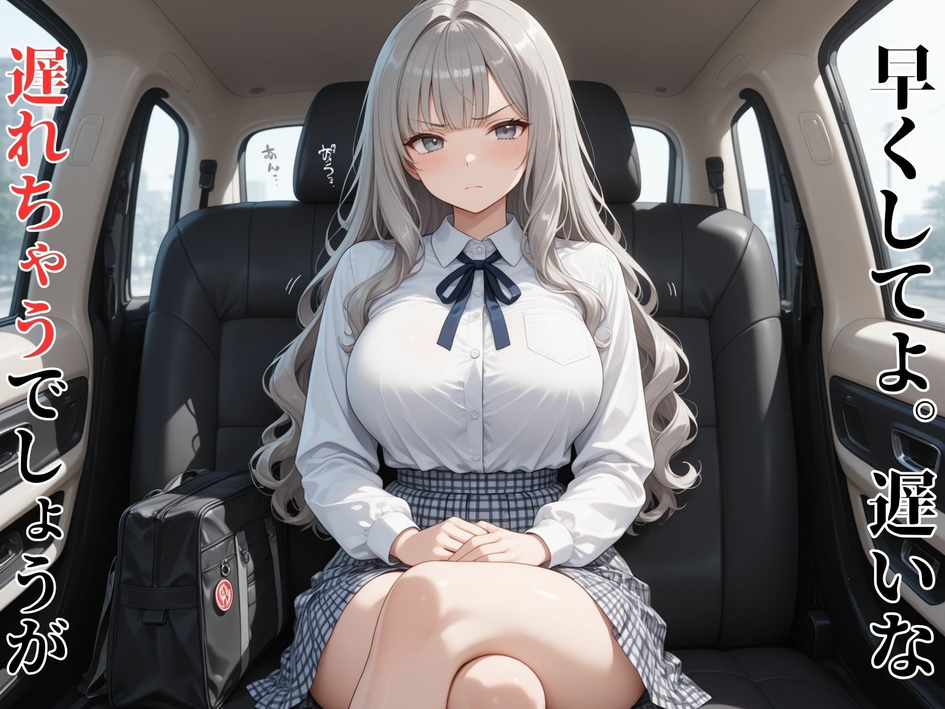 女子校生、タクシー運転手に拉致されレ●プ→快楽堕ち サンプル画像1