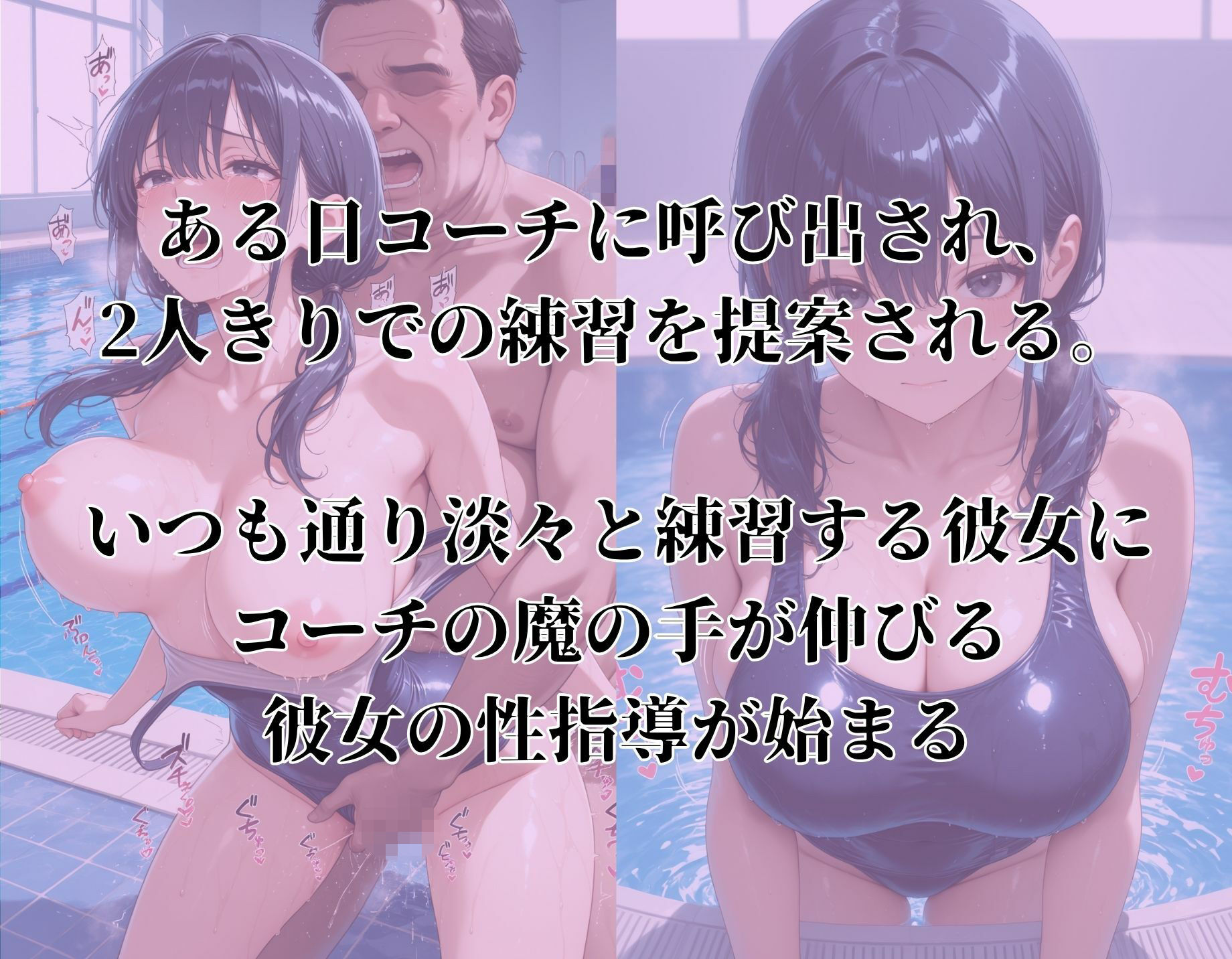 女子校生、教師の性指導〜真面目なスク水女子部員を調教し快楽堕ちさせて好き放題する〜 サンプル画像2