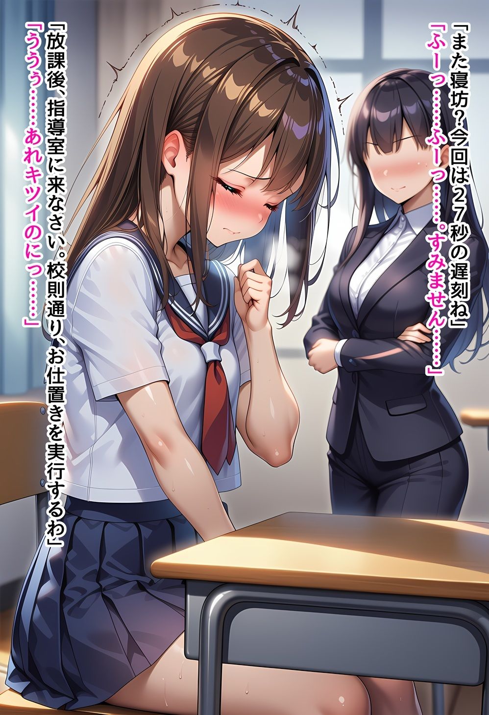 女子校生お仕置きクリ電マ〜些細なミスでお仕置きクリ電マ調教のやりすぎアクメ処刑させられちゃう女子校生達の短編CG集 サンプル画像4