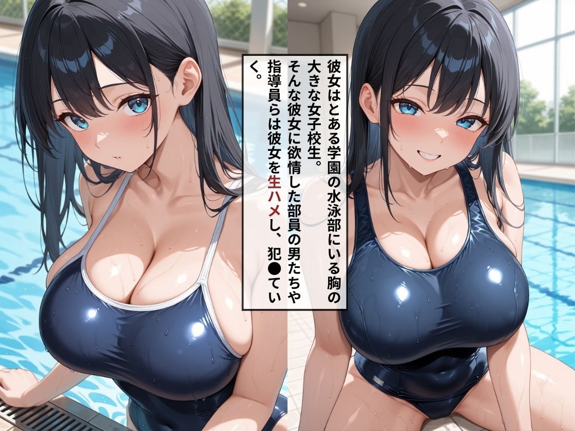 女子校生が生ハメされ快楽堕ち〜スクール水着編〜 サンプル画像1