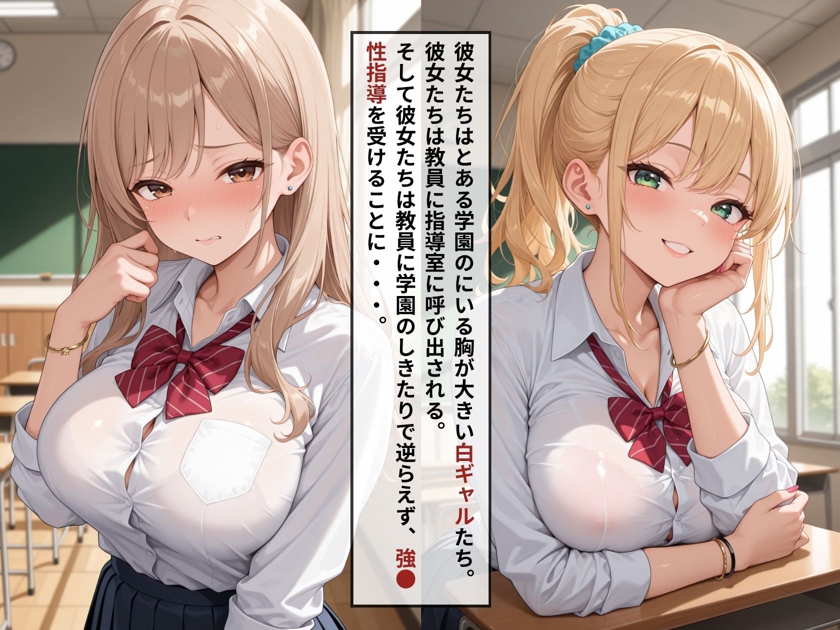 女子校生が種付けされていく〜性調教され快楽堕ち:白ギャル編〜 サンプル画像1
