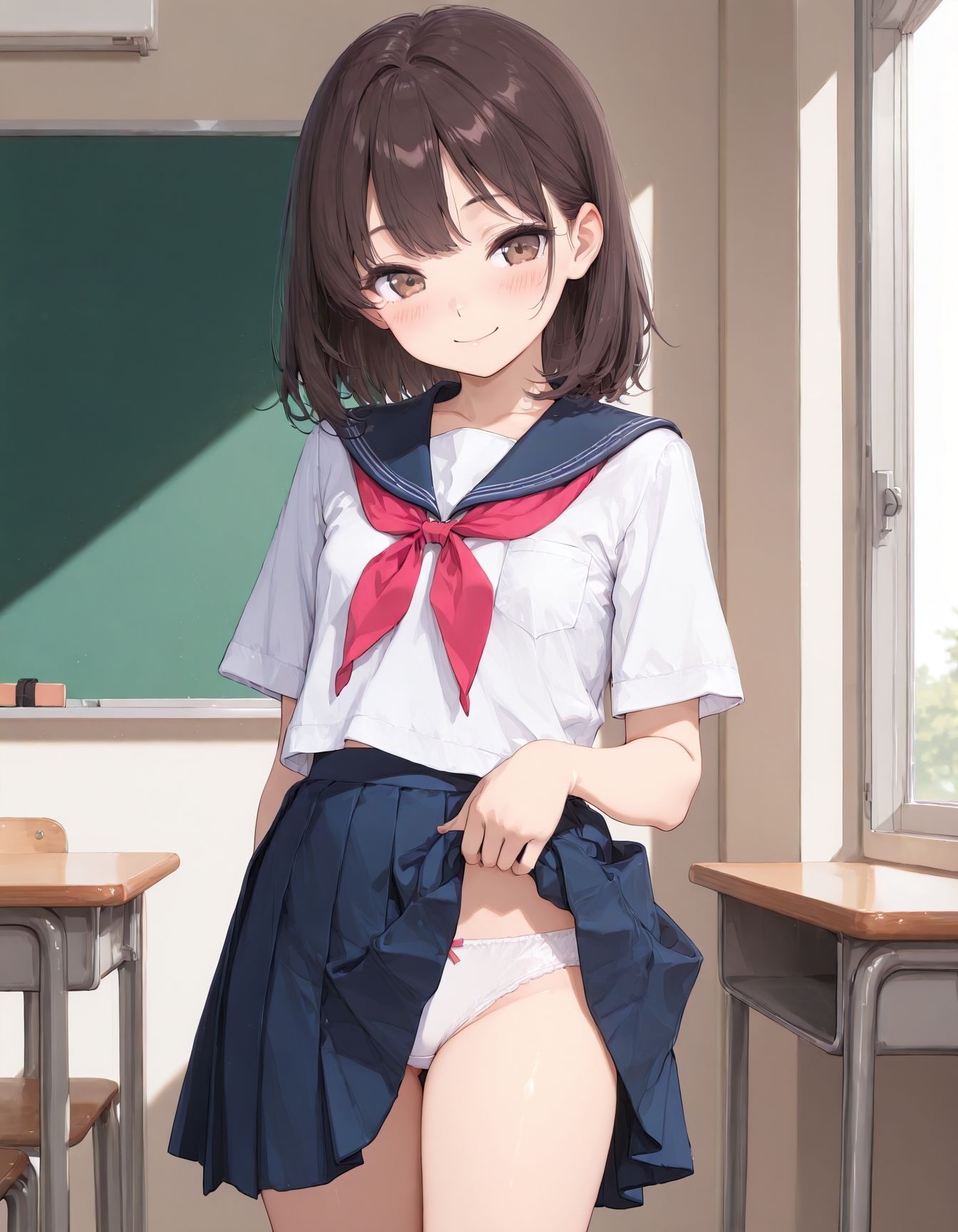 女子校生たちは放課後の教室をラブホ代わりに使う サンプル画像2