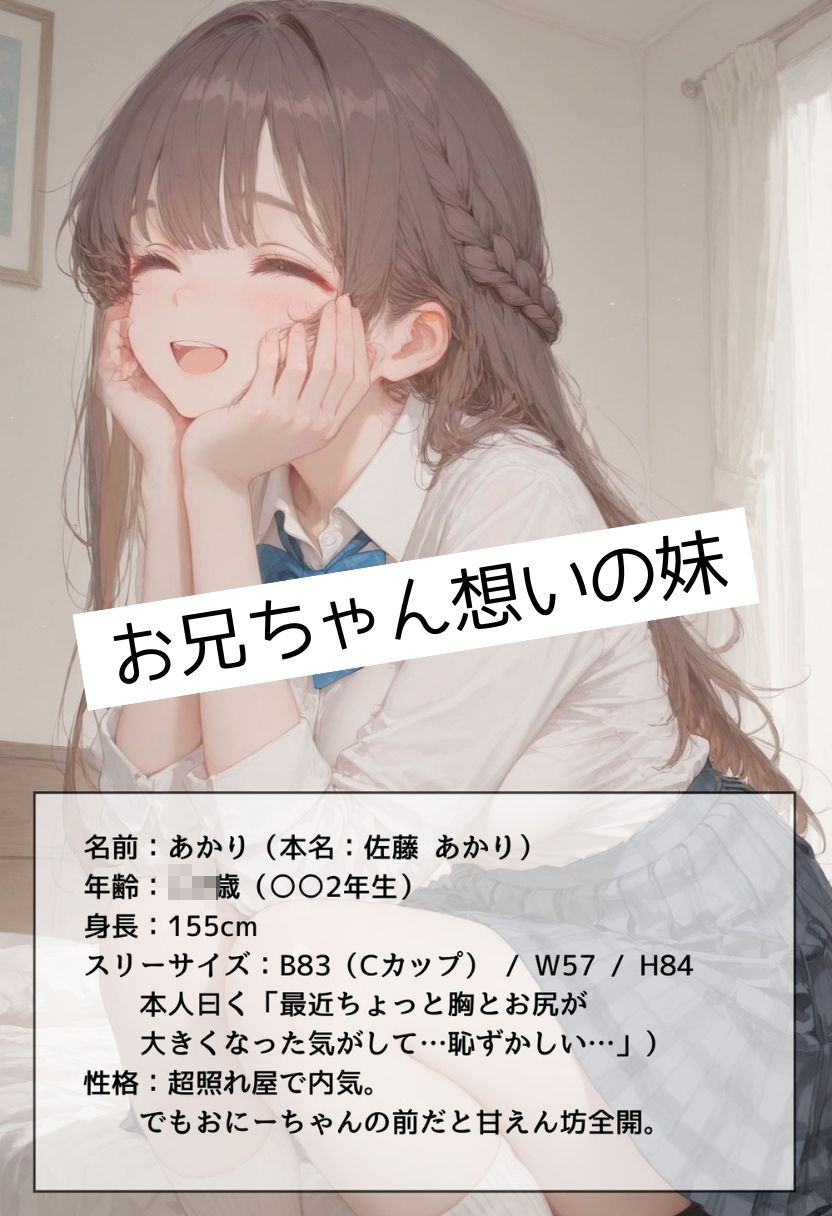 女子校生の妹と愛のある中出しドロドロセックス サンプル画像1