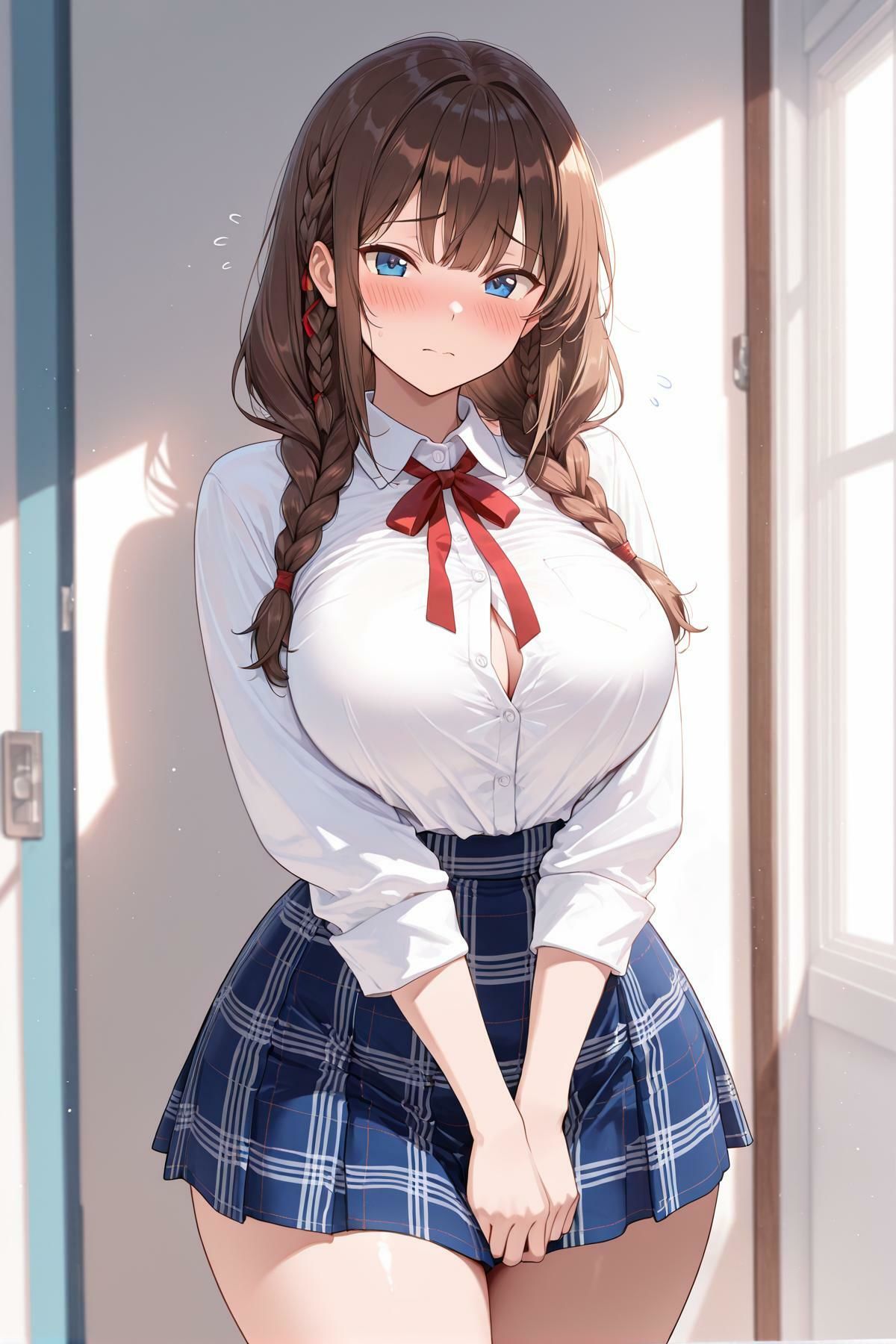 女子校生メス堕ち 〜大人しそうな茶髪女子に種付け性指導編〜 サンプル画像1