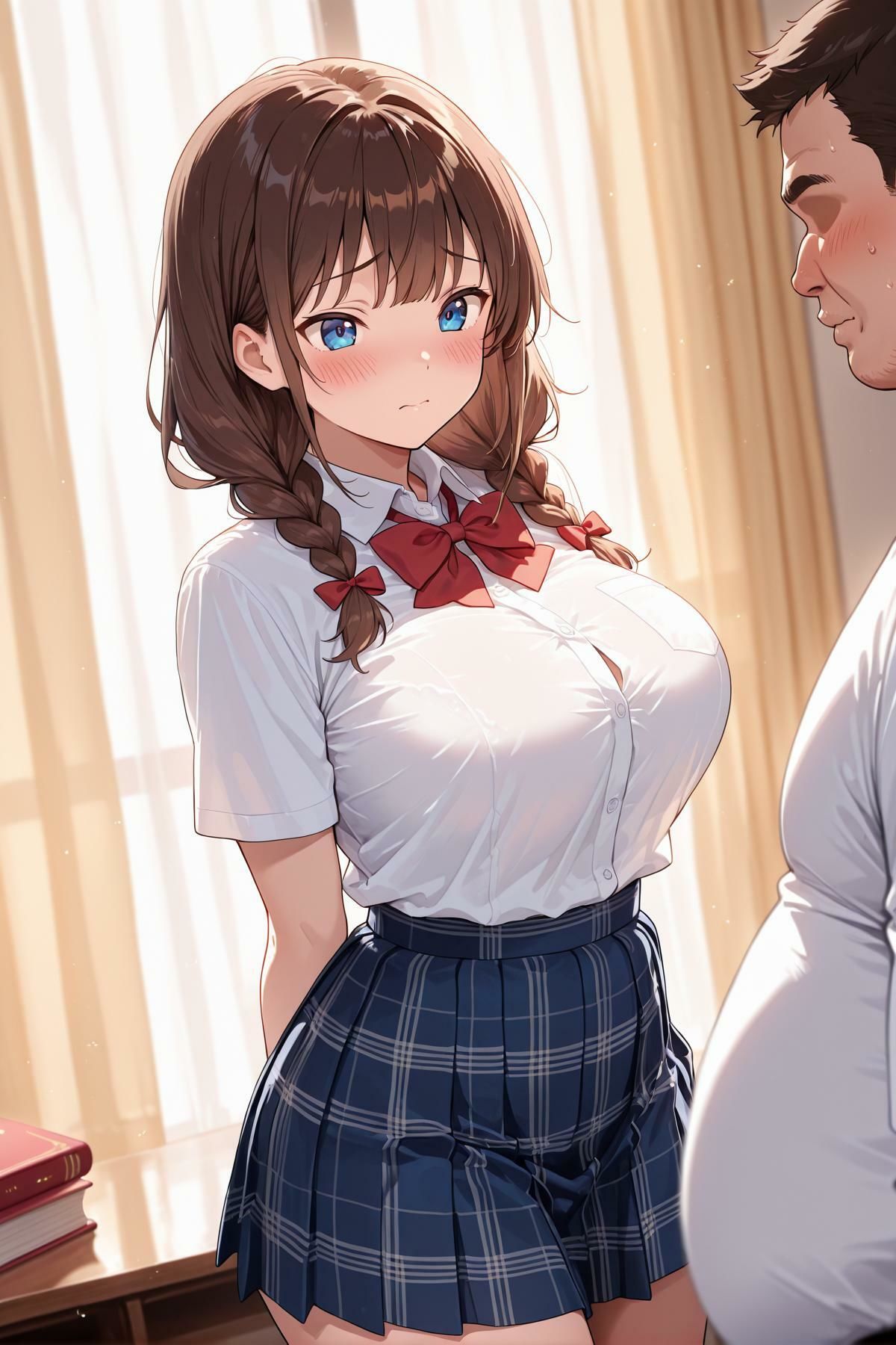 女子校生メス堕ち 〜大人しそうな茶髪女子に種付け性指導編〜 サンプル画像2