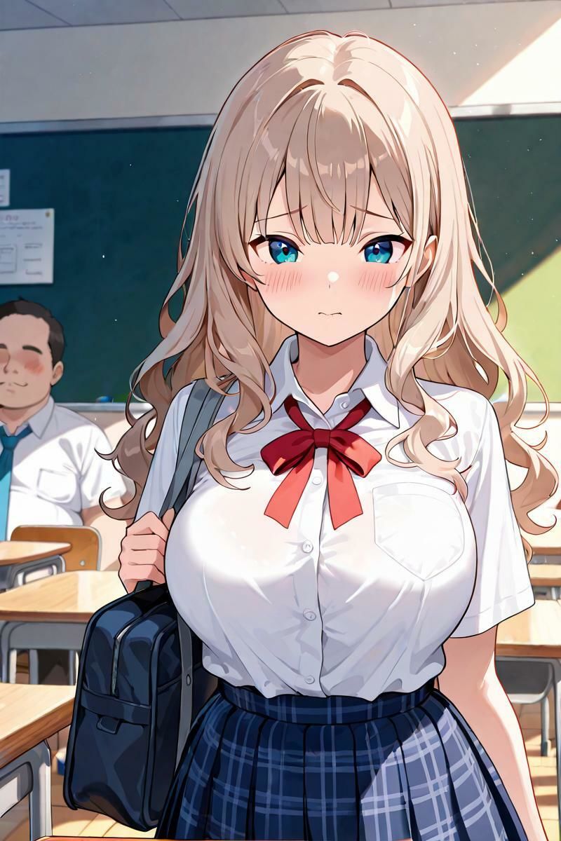 女子校生メス堕ち 〜栗色髪のお嬢様に種付け性指導〜 サンプル画像1