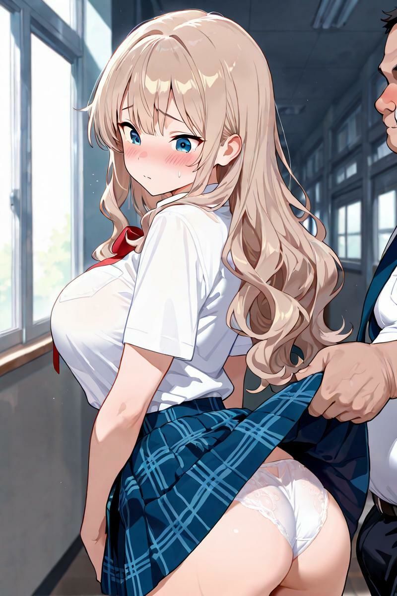 女子校生メス堕ち 〜栗色髪のお嬢様に種付け性指導〜 サンプル画像2