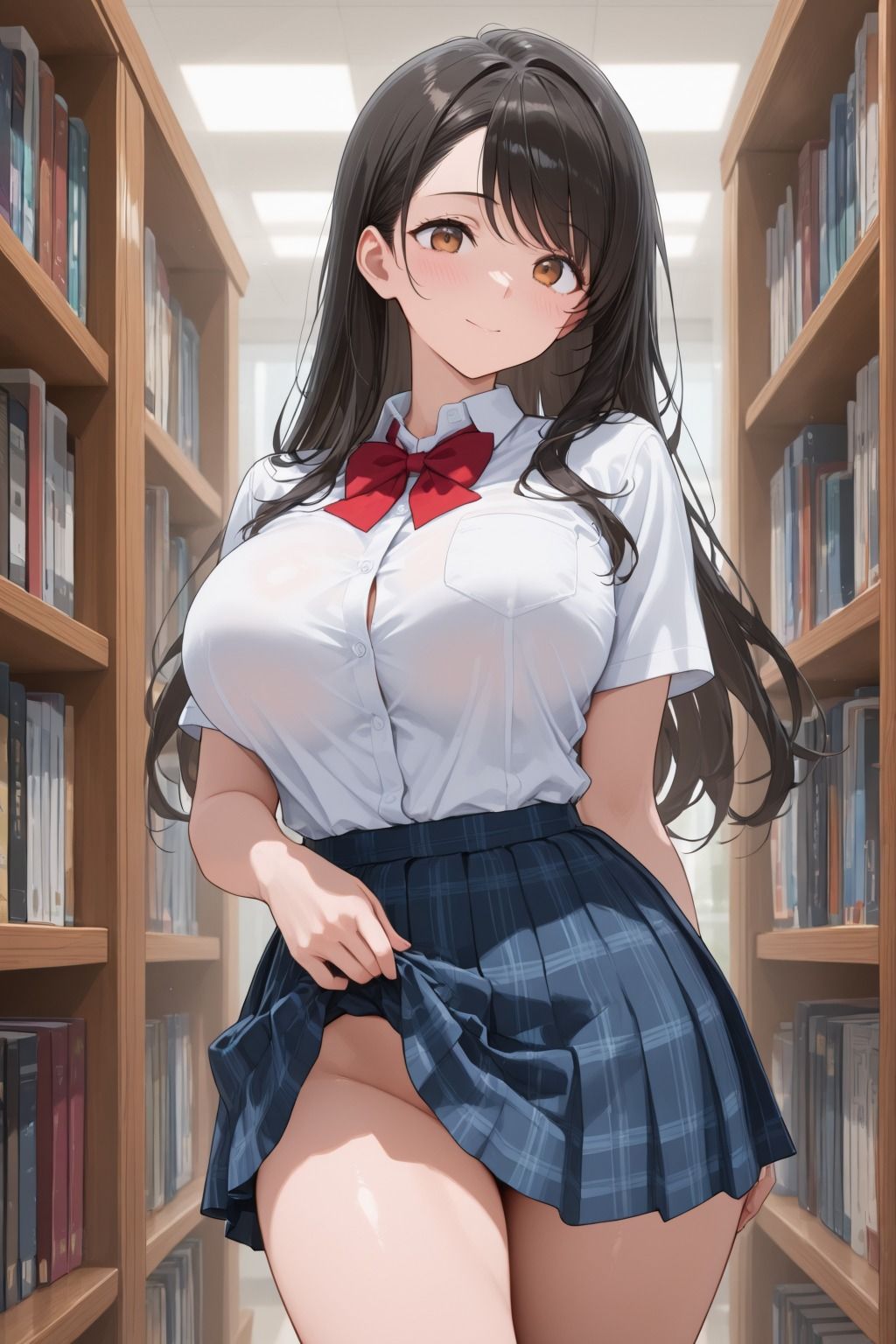 女子校生快楽堕ち 〜図書室でデブ教師と秘密のSEX〜 サンプル画像4