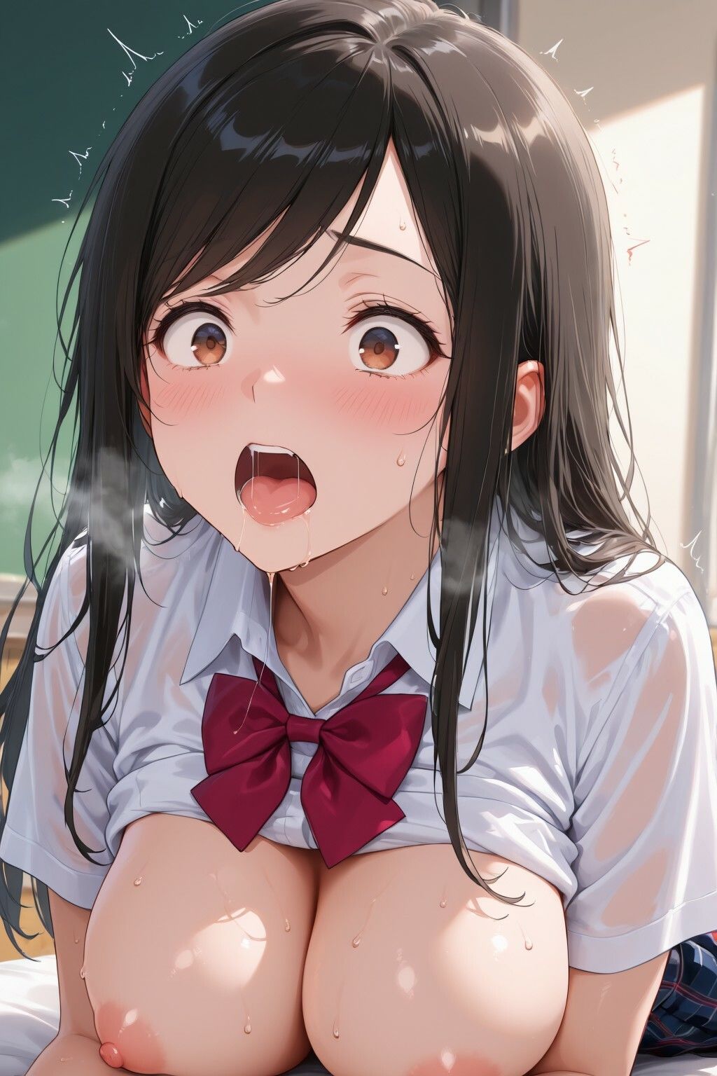 女子校生快楽堕ち 〜学校一のデブ教師による性指導〜 サンプル画像10