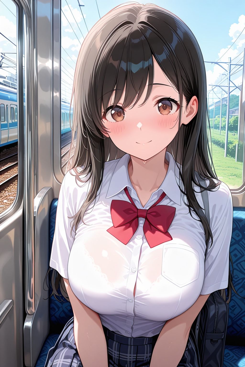 女子校生快楽堕ち 〜電車痴●のキモおじと生ハメSEX〜 サンプル画像3