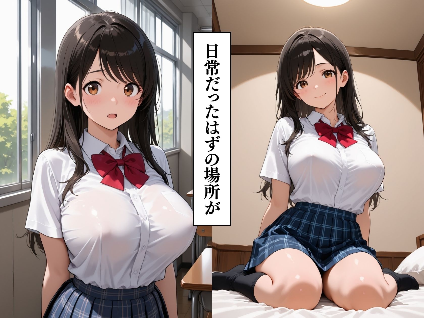 女子校生性調教 同級生と緊縛中出しSEX サンプル画像1