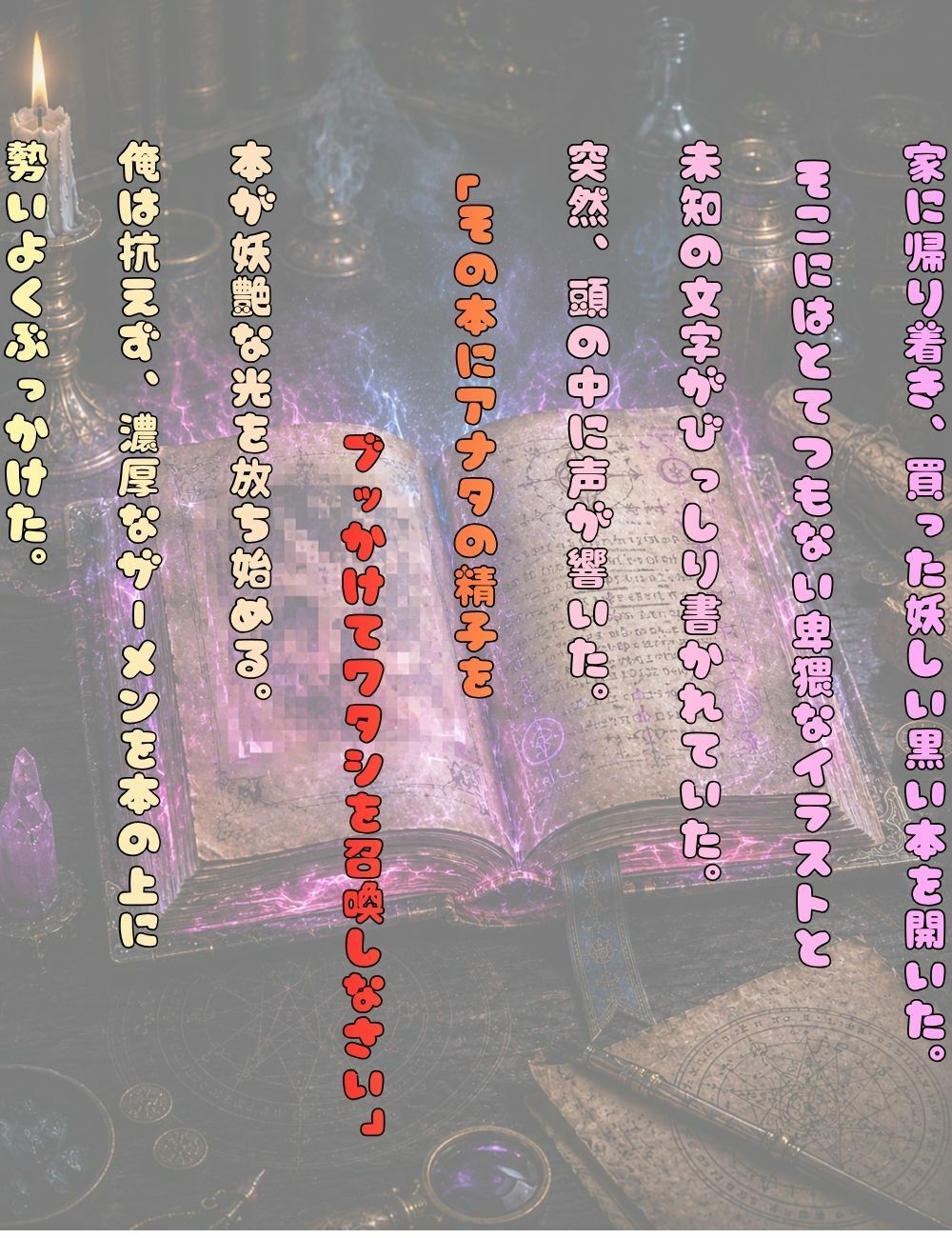 妖しい本を拾ってムラついてブッかけたら極上淫魔降臨 サンプル画像2