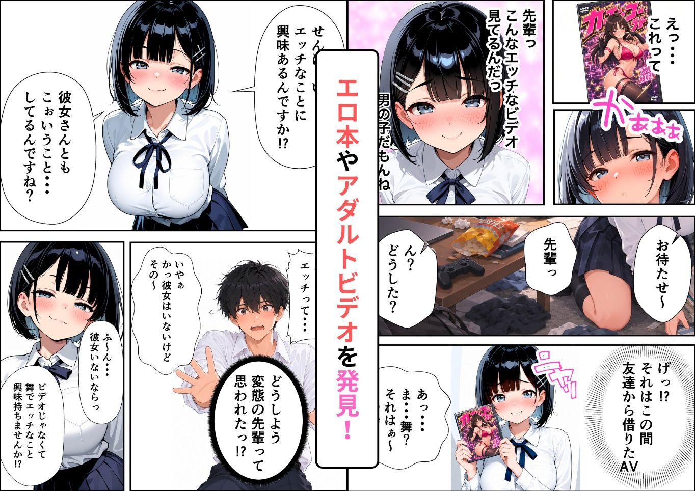 妹のように可愛がっていた後輩にエロ本を見つけられて練習のつもりが本気の中出し初体験になってしまった話 サンプル画像3