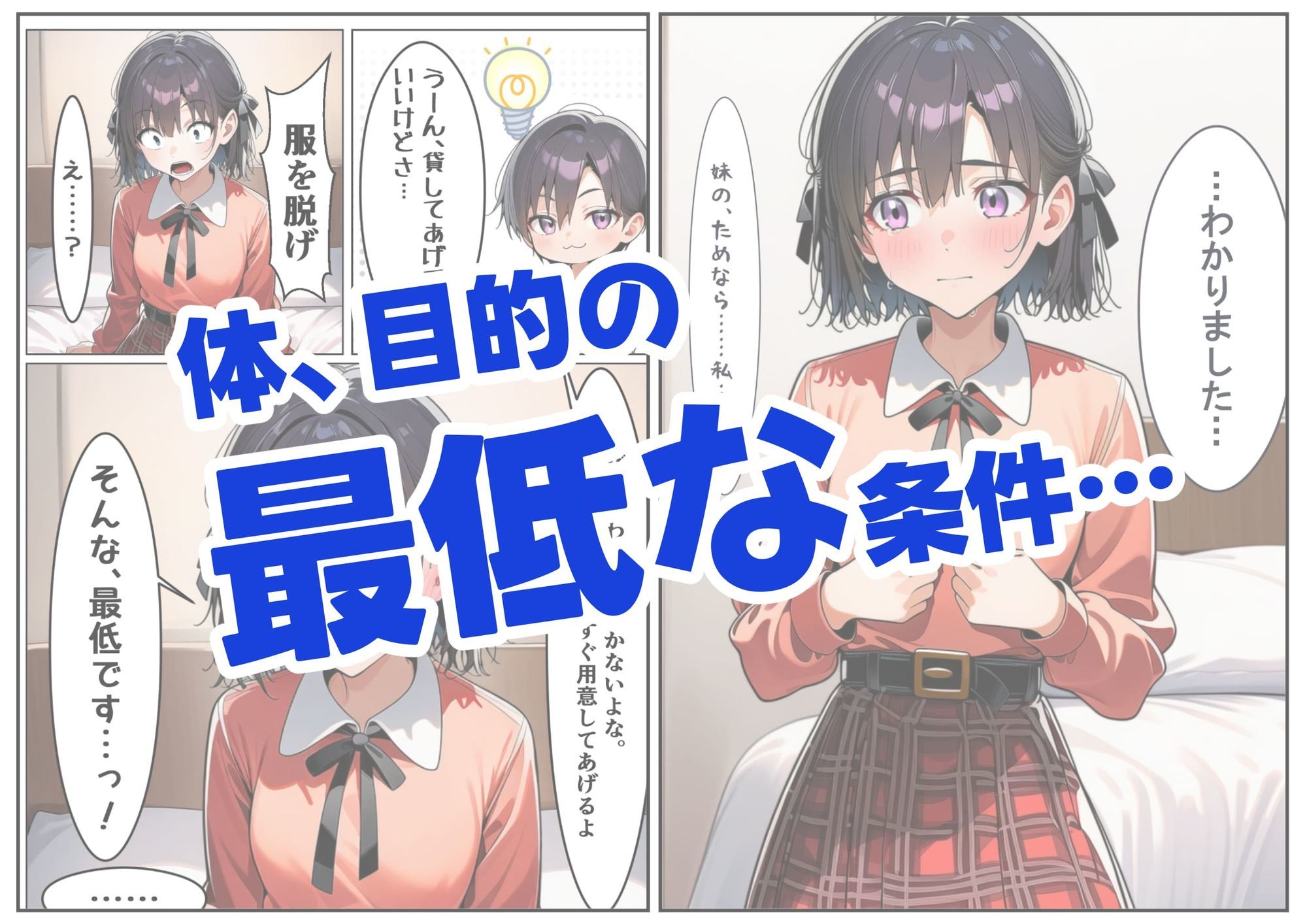 妹の手術代のために…最低な条件を呑んだ清楚なお姉ちゃんが、屈辱と快楽に溺れて堕ちるまで。 サンプル画像2