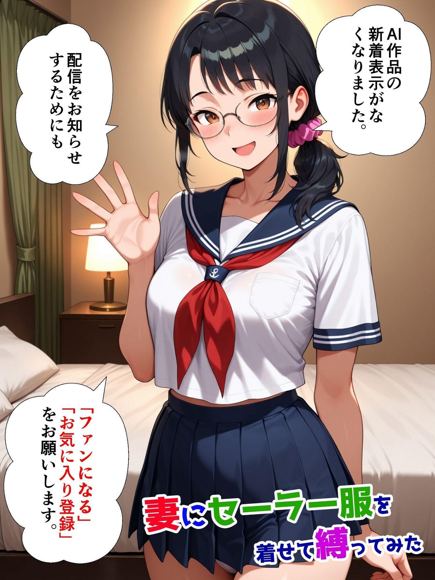 妻にセーラー服を着せて縛ってみた サンプル画像10