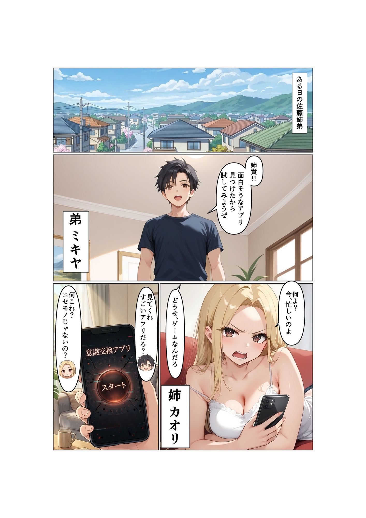 姉弟交換！！双子の弟は姉のカラダで女の快楽を知る サンプル画像1