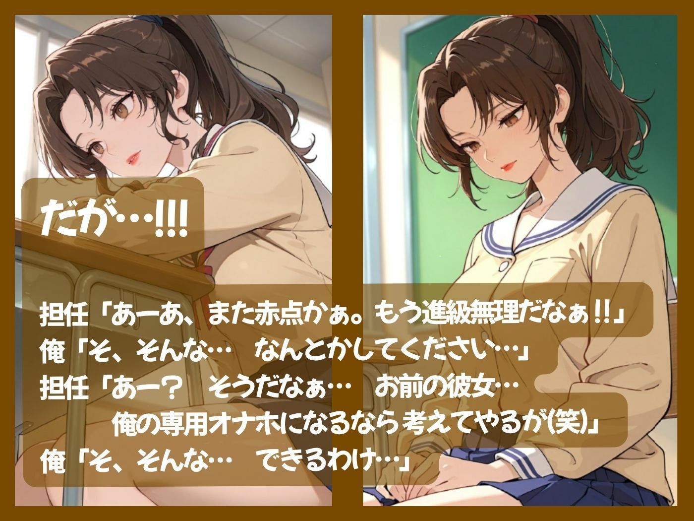 姉御肌な俺の彼女が担任教師のオナホになった件 サンプル画像4