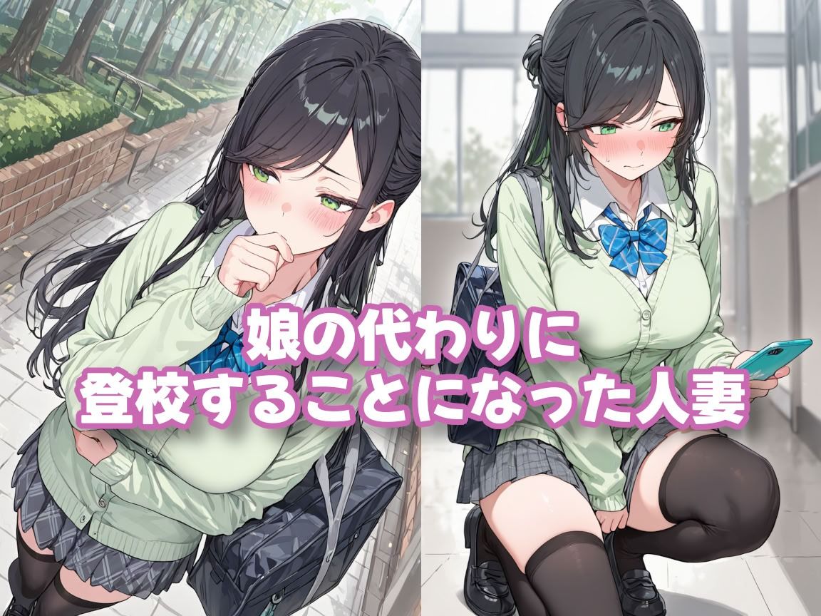 娘の代わりに登校する制服人妻【セリフ付き】 サンプル画像3