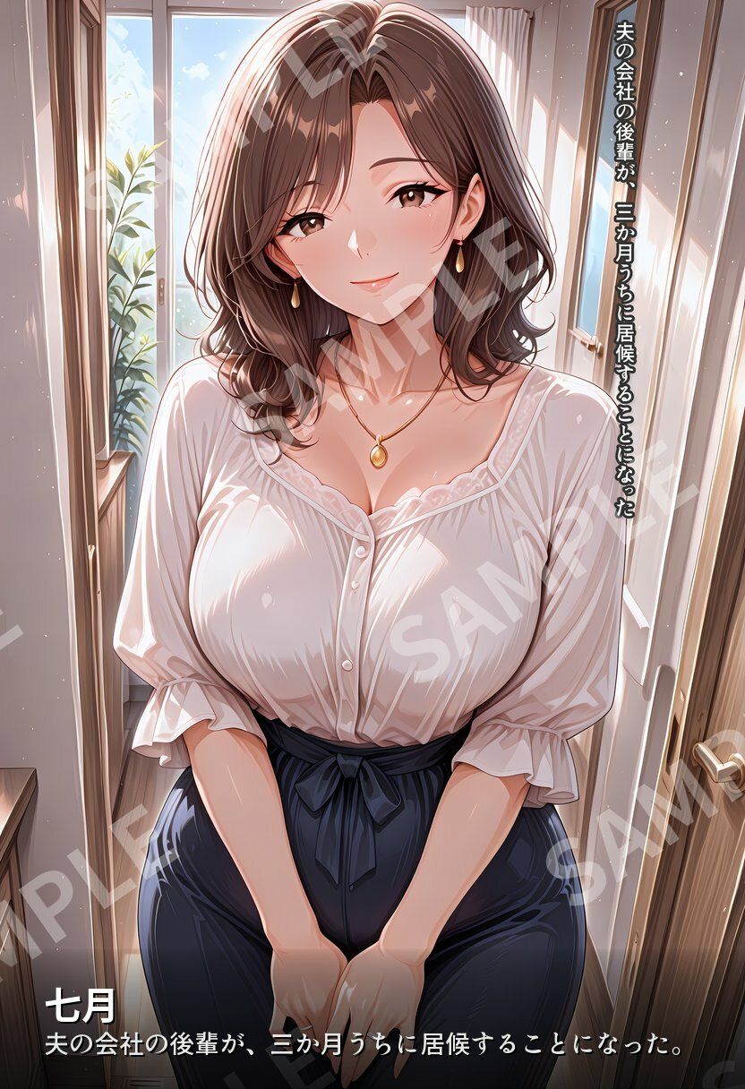 子作り人妻、夫の後輩に孕まされる サンプル画像1