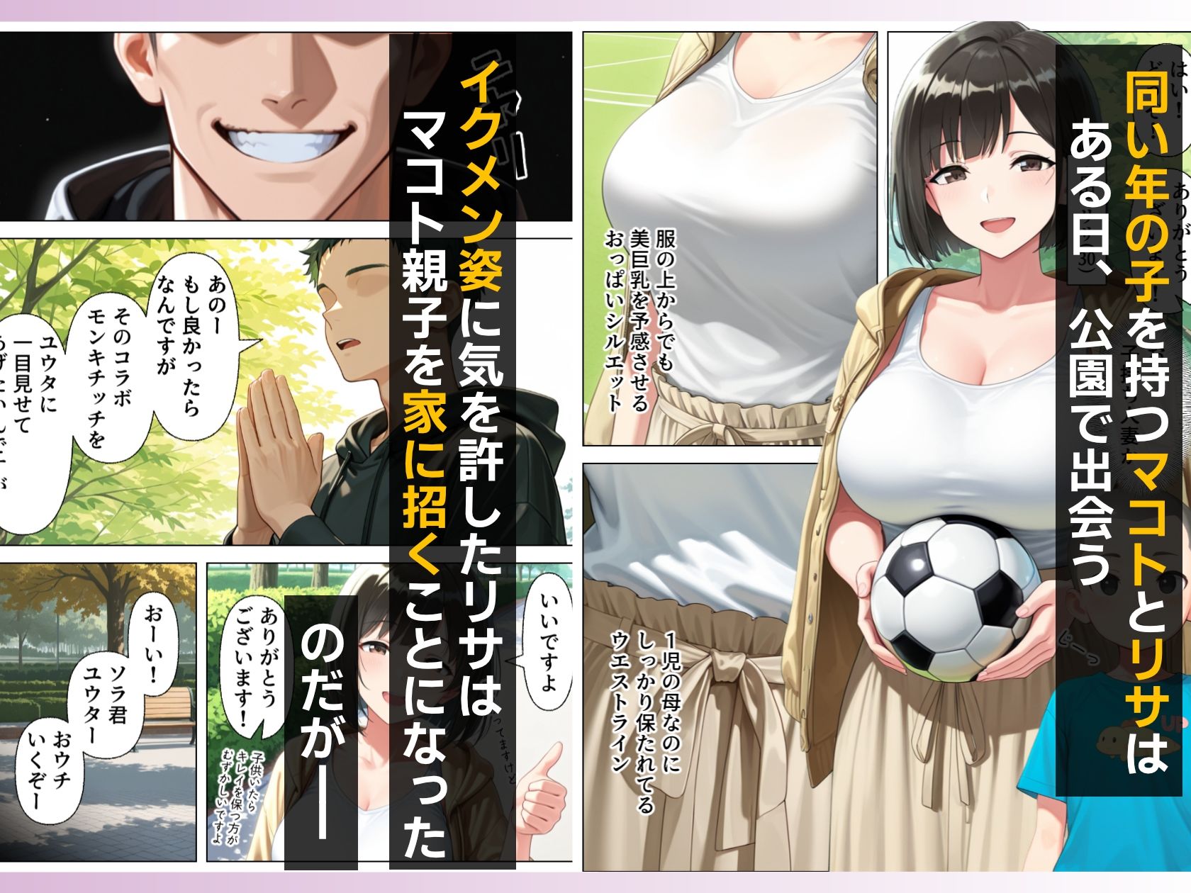 子持ち人妻をNTR（寝取り）調教SEXでメス堕ち サンプル画像1