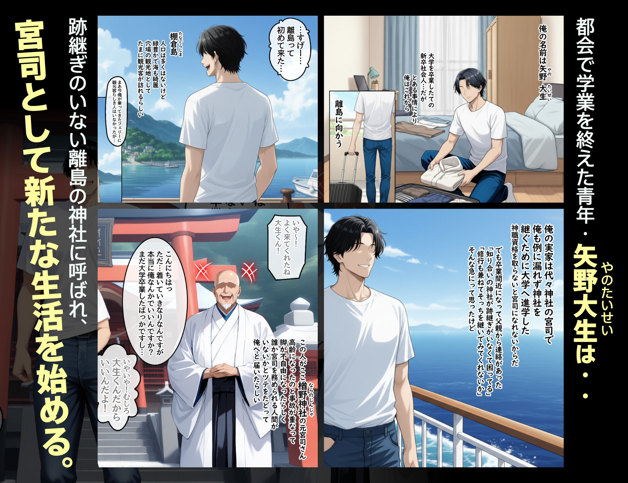 孕ませ島1〜離島の神社に呼ばれた俺が、島の未来のために子種を注ぎ続ける話〜 サンプル画像1