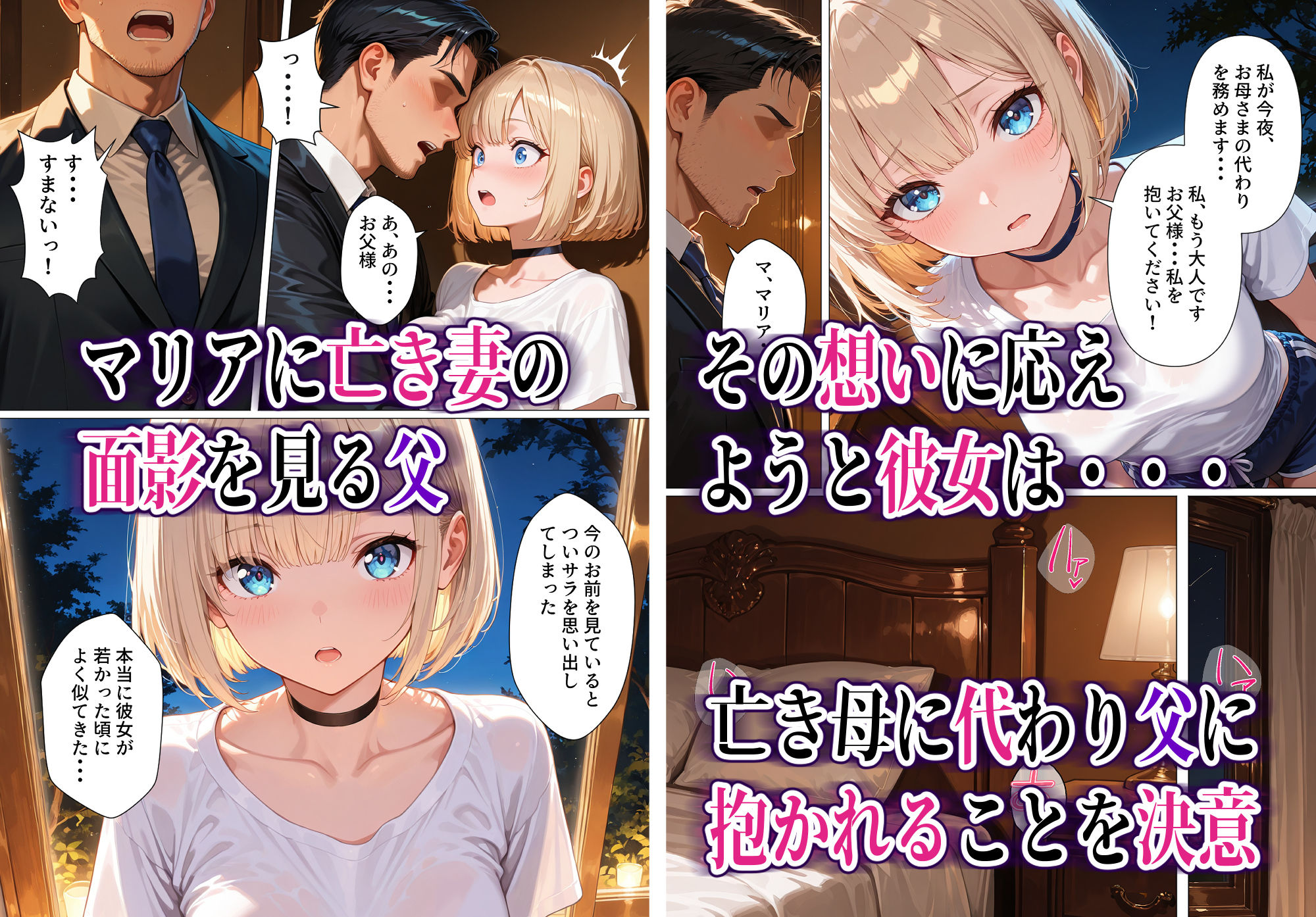 孤独な美少女マリア-背徳の父娘セックス サンプル画像4