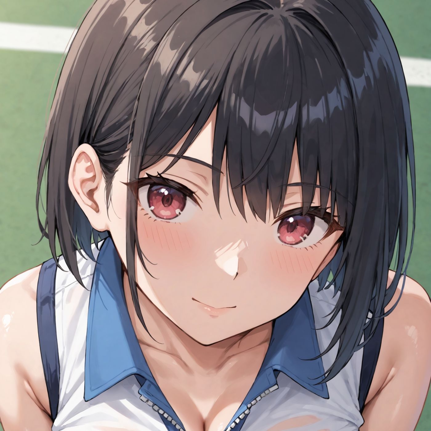 学園性活！ユニフォームに滲む汗 テニス部の本気がエロい4【汗かく美少女の厳選CG263枚収録】スマホ向け サンプル画像5