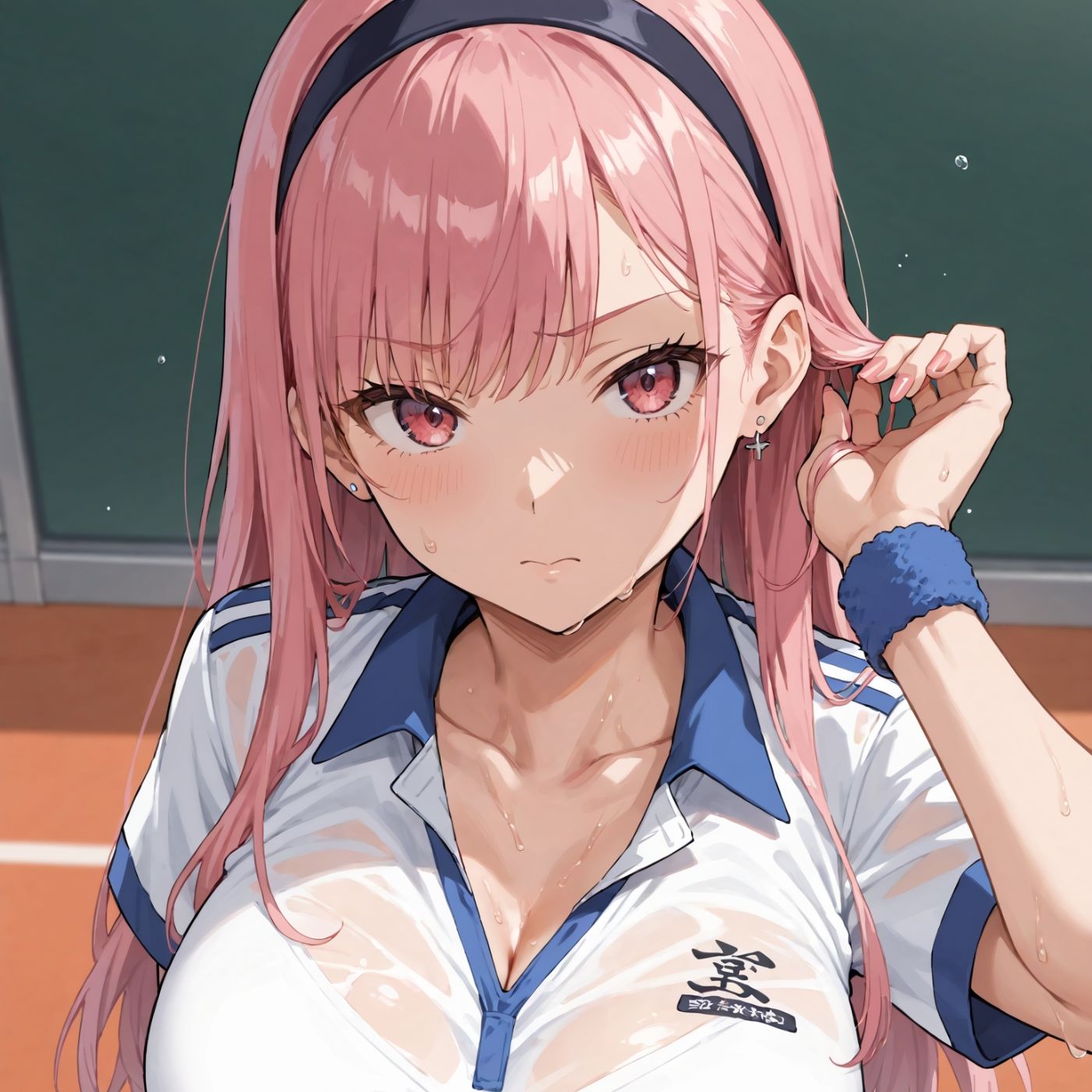 学園性活！ユニフォームに滲む汗 テニス部の本気がエロい4【汗かく美少女の厳選CG263枚収録】スマホ向け サンプル画像6