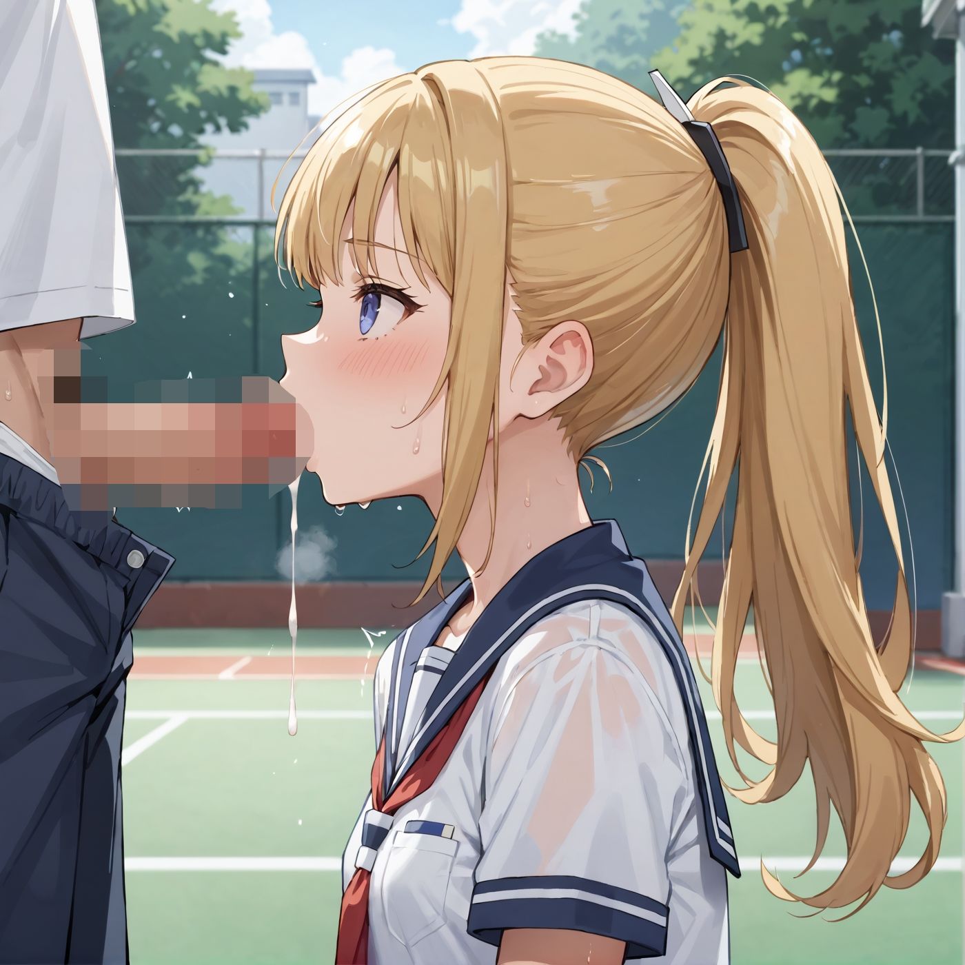 学園性活！ユニフォームに滲む汗 テニス部の本気がエロい5【汗かく美少女の厳選CG370枚収録】 サンプル画像10