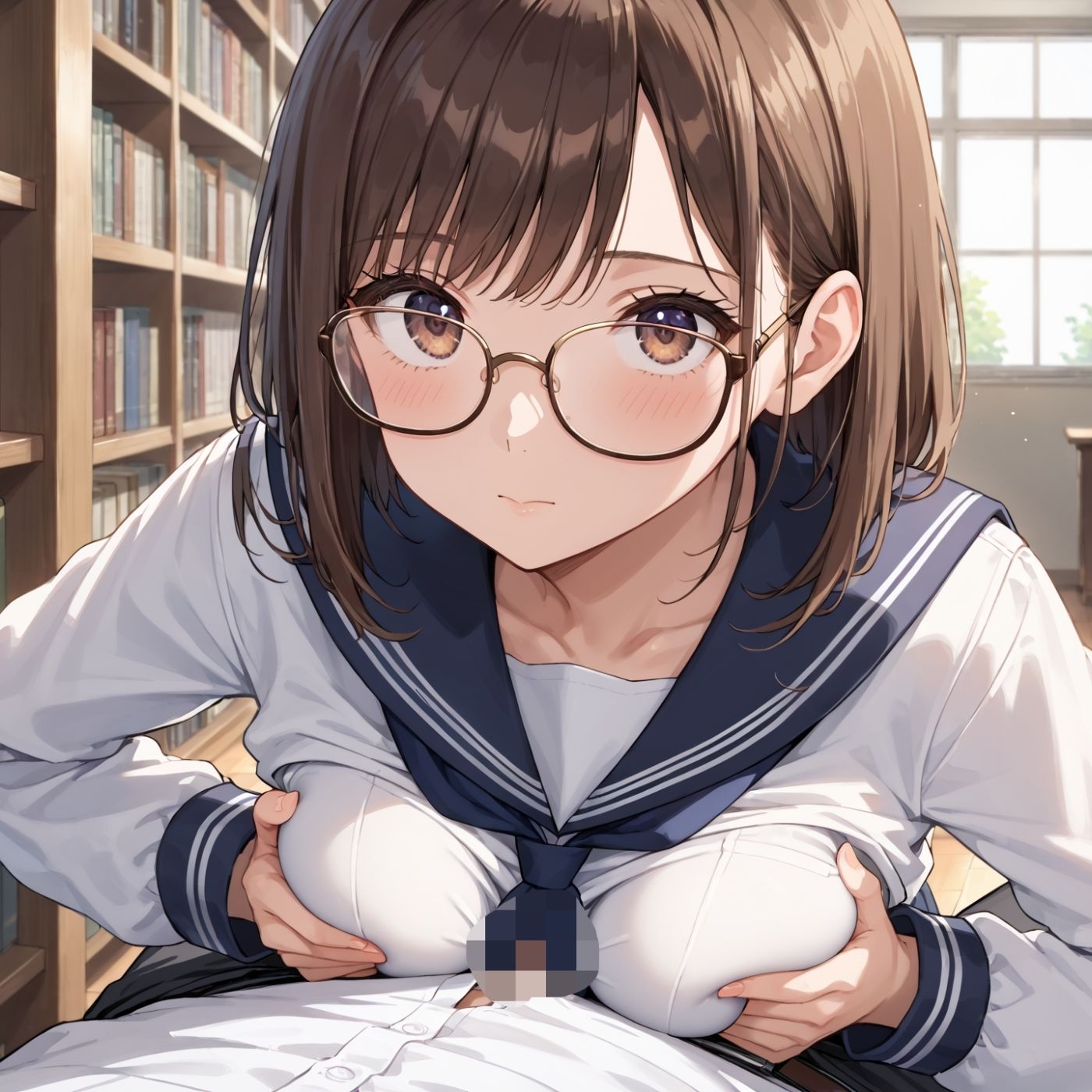 学園性活！図書委員と官能的な秘め事4【メガネ美少女の厳選CG367枚収録】 サンプル画像7