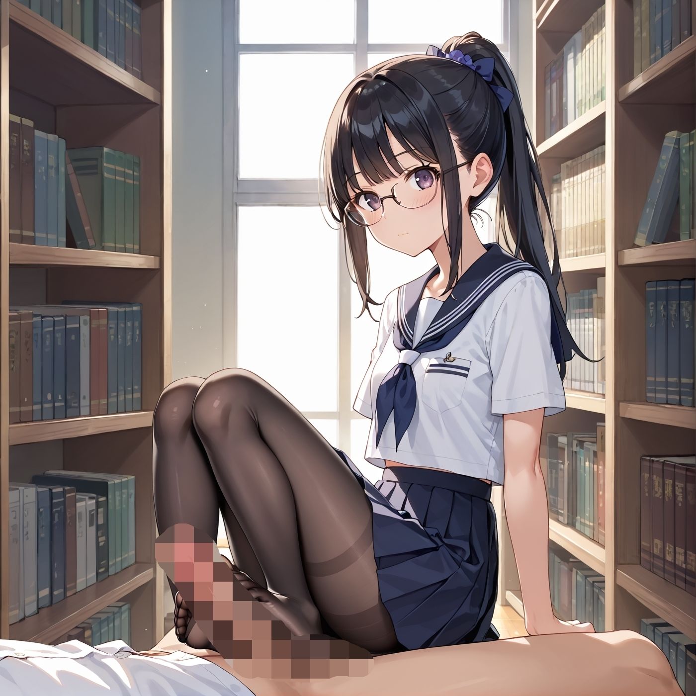 学園性活！図書委員と官能的な秘め事5【メガネ美少女の厳選CG400枚収録】 サンプル画像4