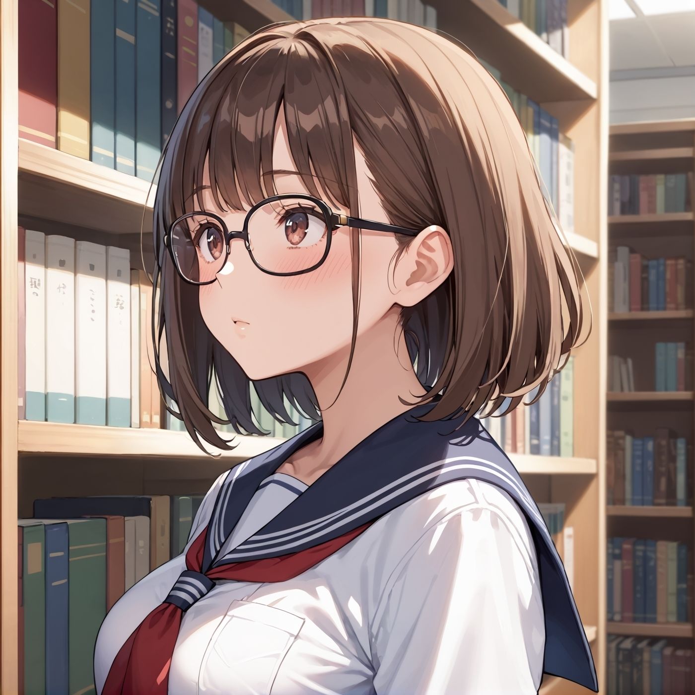 学園性活！図書委員と官能的な秘め事5【メガネ美少女の厳選CG400枚収録】 サンプル画像5