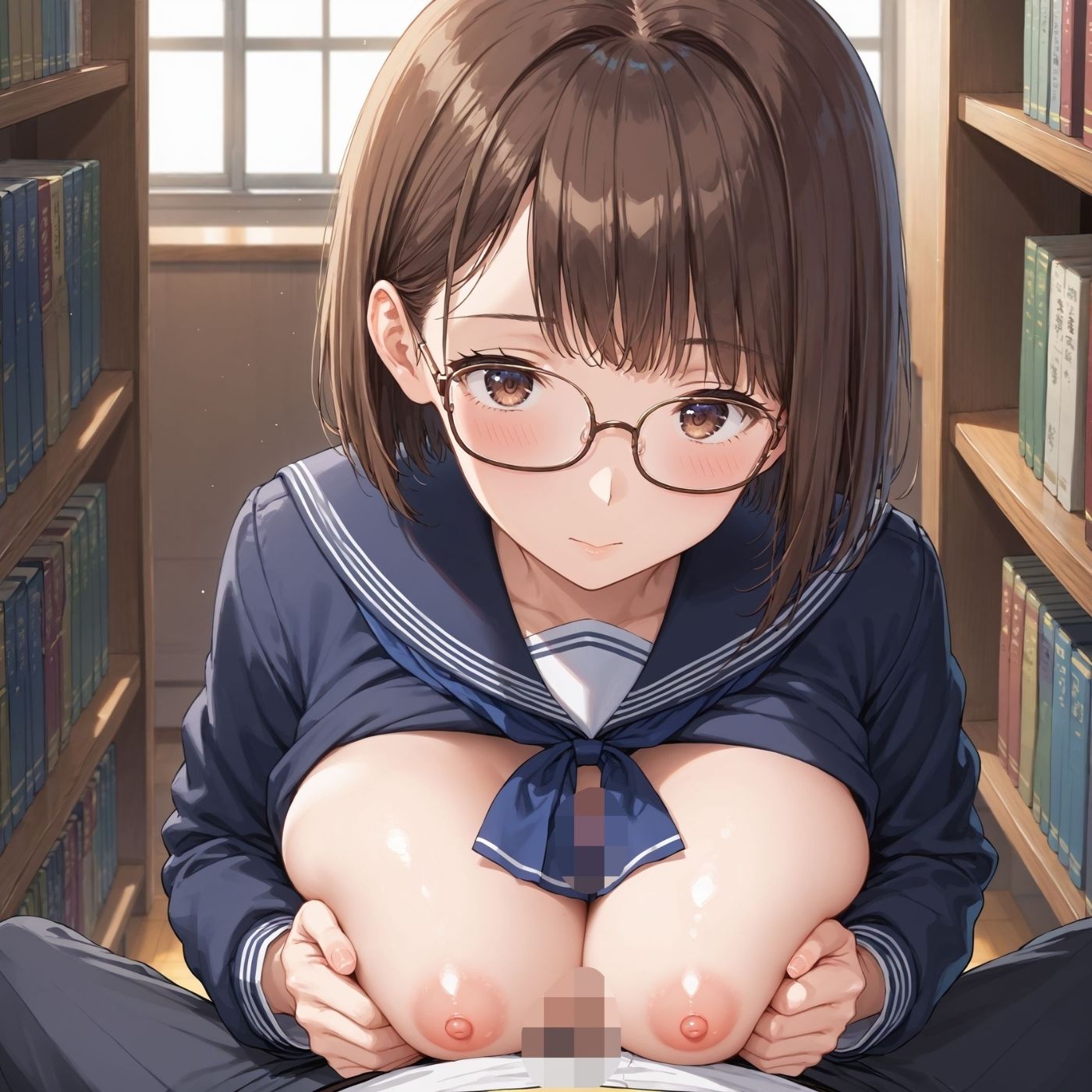 学園性活！図書委員と官能的な秘め事6【メガネ美少女の厳選CG333枚収録】 サンプル画像10