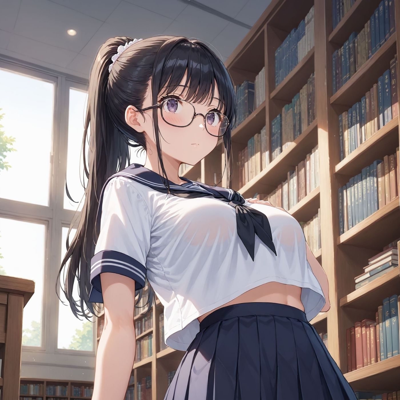 学園性活！図書委員と官能的な秘め事6【メガネ美少女の厳選CG333枚収録】 サンプル画像2