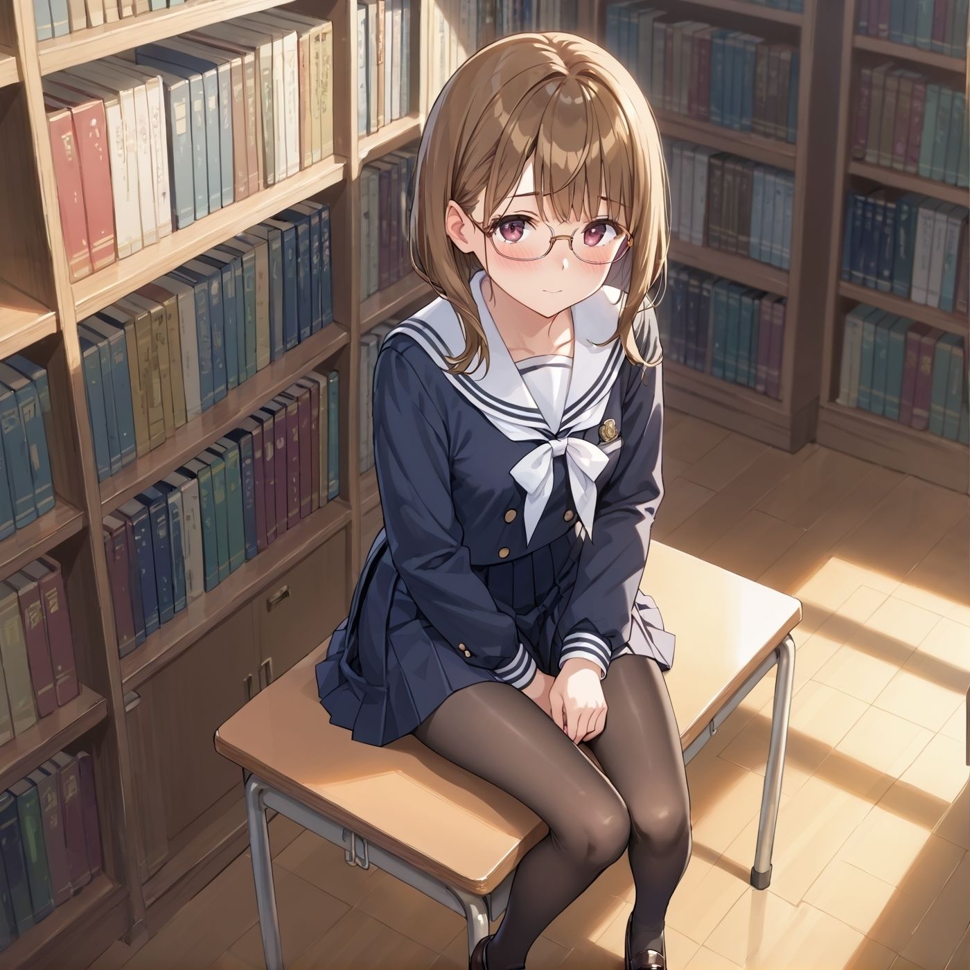 学園性活！図書委員と官能的な秘め事9【メガネ美少女の厳選CG209枚収録】 サンプル画像2