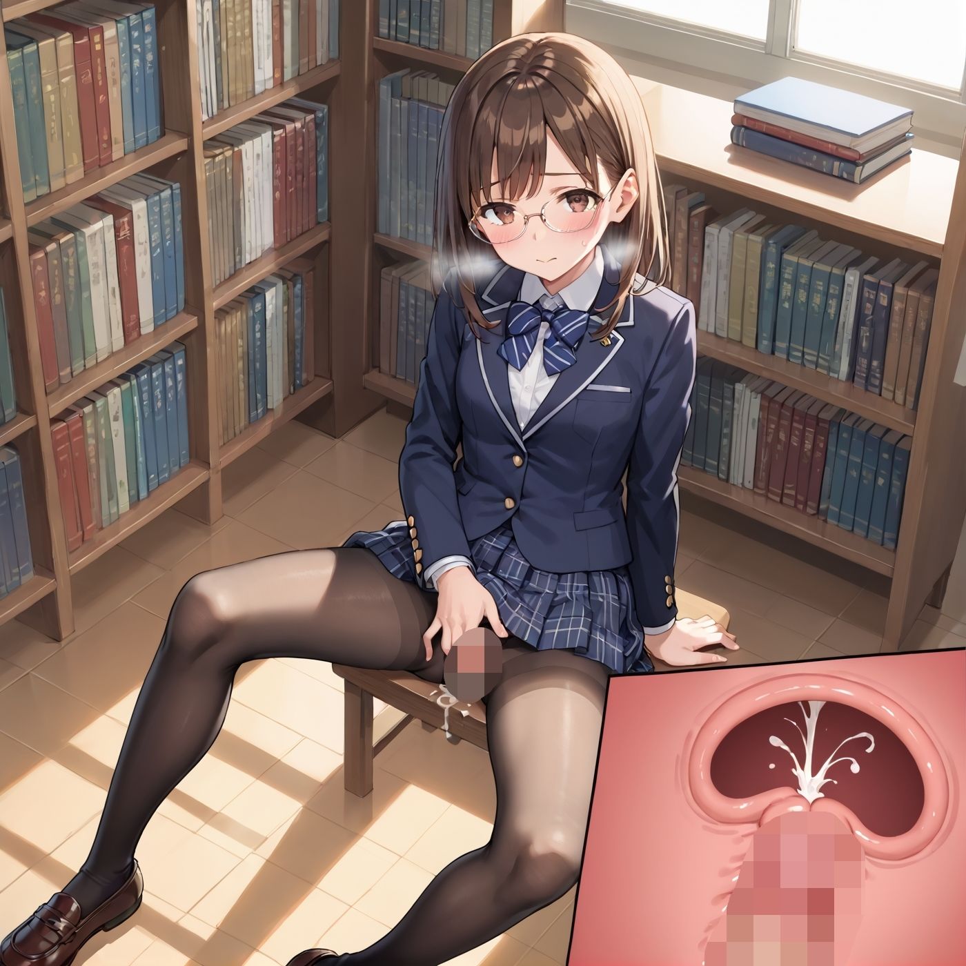 学園性活！図書委員と官能的な秘め事9【メガネ美少女の厳選CG209枚収録】 サンプル画像4