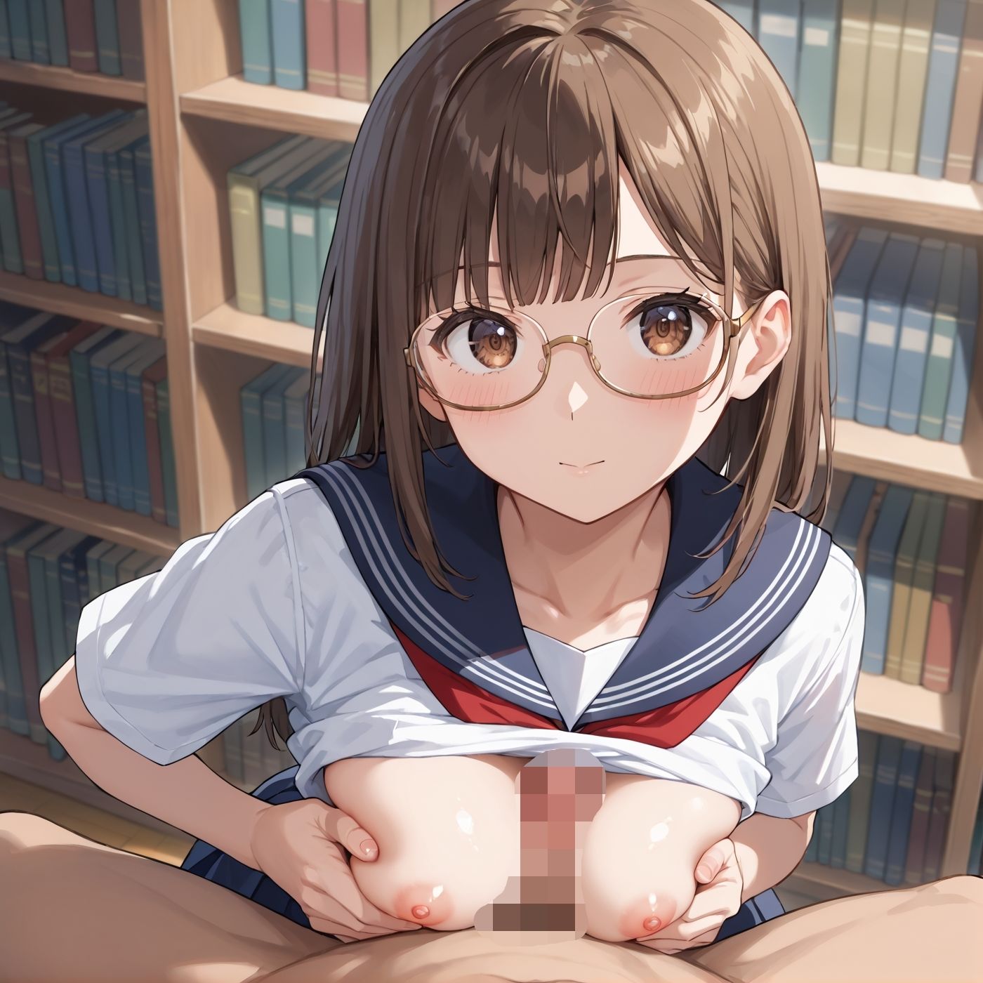 学園性活！図書委員と官能的な秘め事9【メガネ美少女の厳選CG209枚収録】 サンプル画像5
