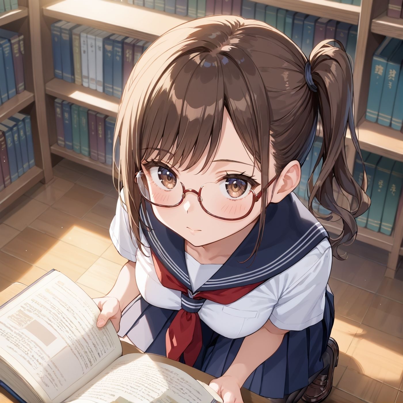 学園性活！図書委員と官能的な秘め事9【メガネ美少女の厳選CG209枚収録】 サンプル画像9