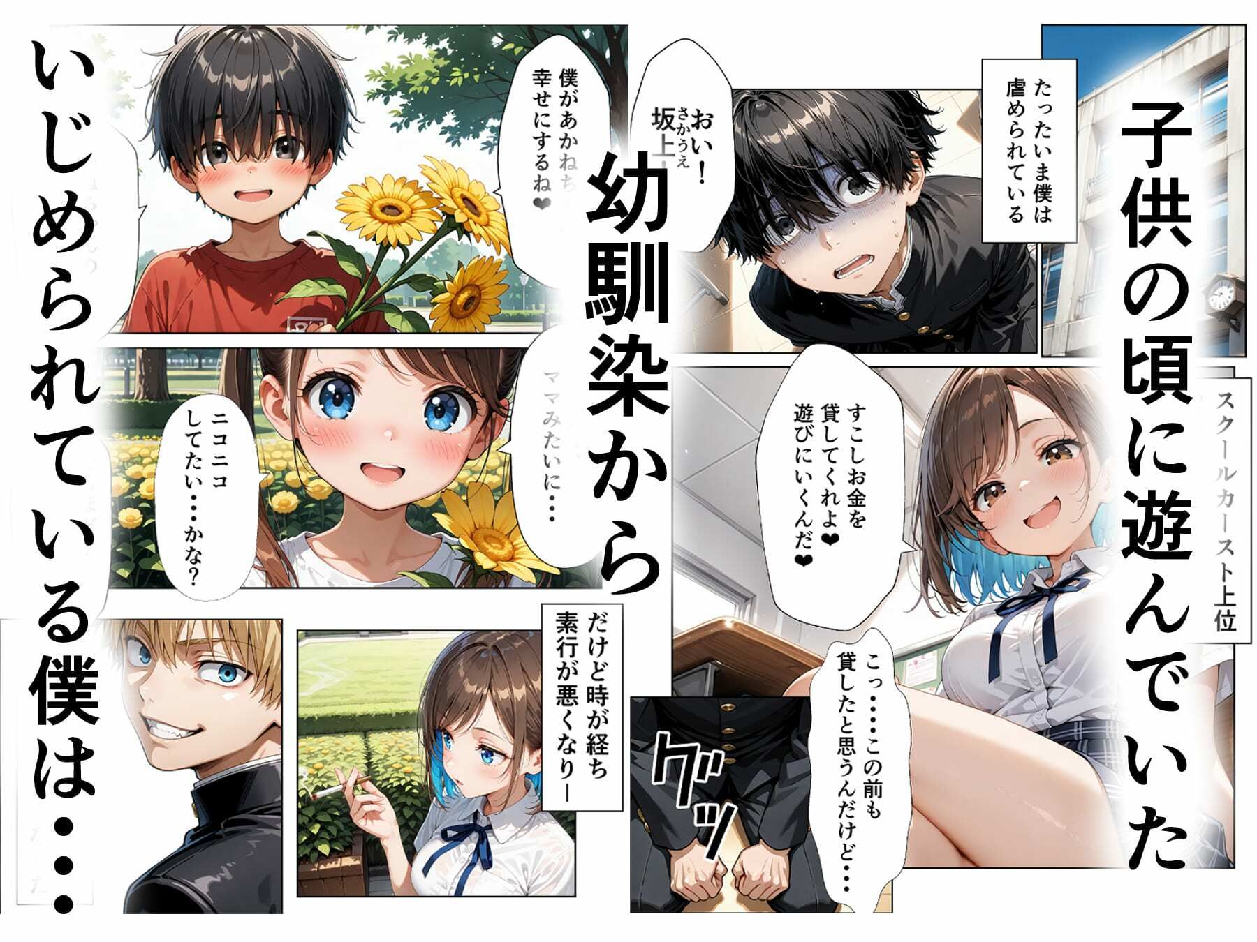 学園排泄  幼馴染がいじめるので人格排泄して幸せになります サンプル画像1
