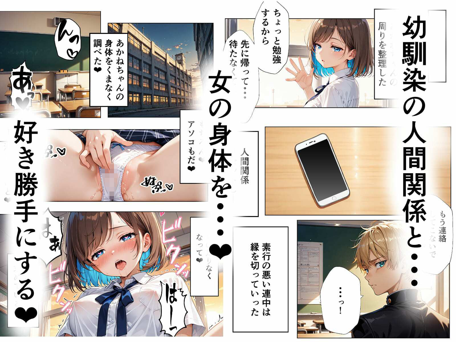 学園排泄  幼馴染がいじめるので人格排泄して幸せになります サンプル画像4