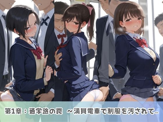 学園生活で複数男子に公開中出しされ続けた記録 〜襲い掛かる男子の汁軍団〜 ラ〇プラス サンプル画像1