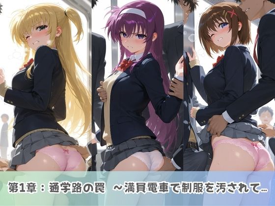学園生活で複数男子に公開中出しされ続けた記録 〜襲い掛かる男子の汁軍団〜 魔〇少女リリカルなのは02 サンプル画像2