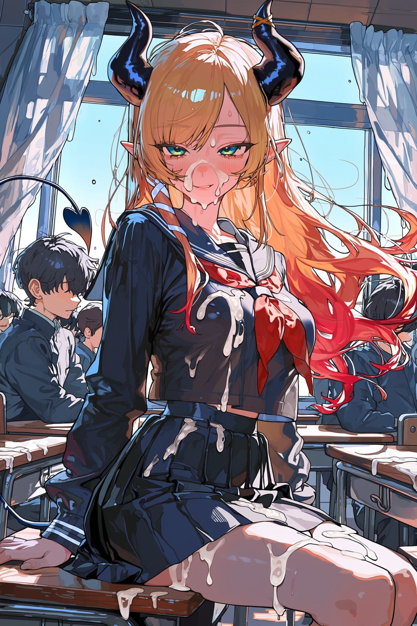 学校でいっぱいきもちいいことしよ？〜金髪悪魔先生〜 サンプル画像2