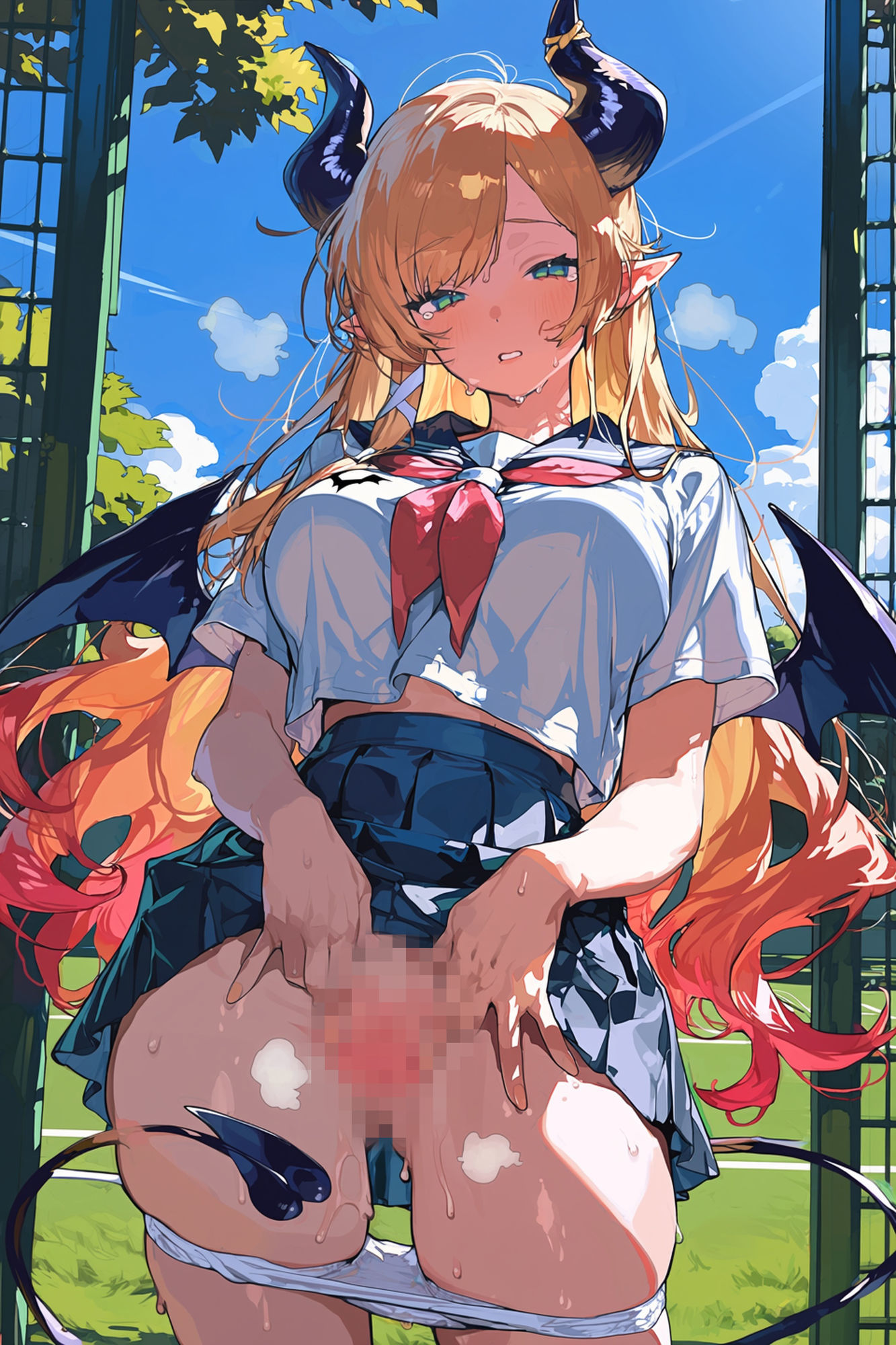 学校でいっぱいきもちいいことしよ？〜金髪悪魔先生〜 サンプル画像4