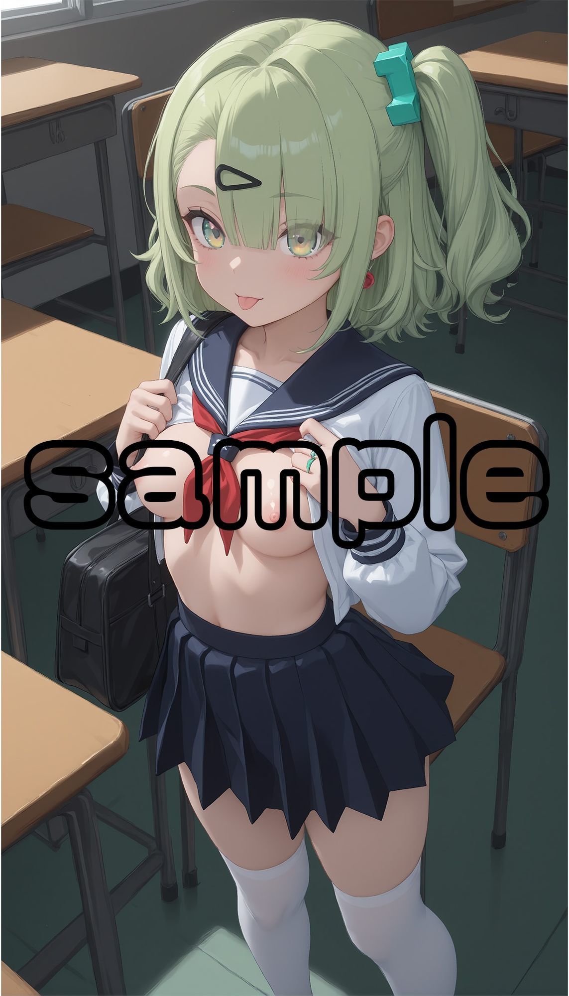 学校で妄想エッチ サンプル画像1